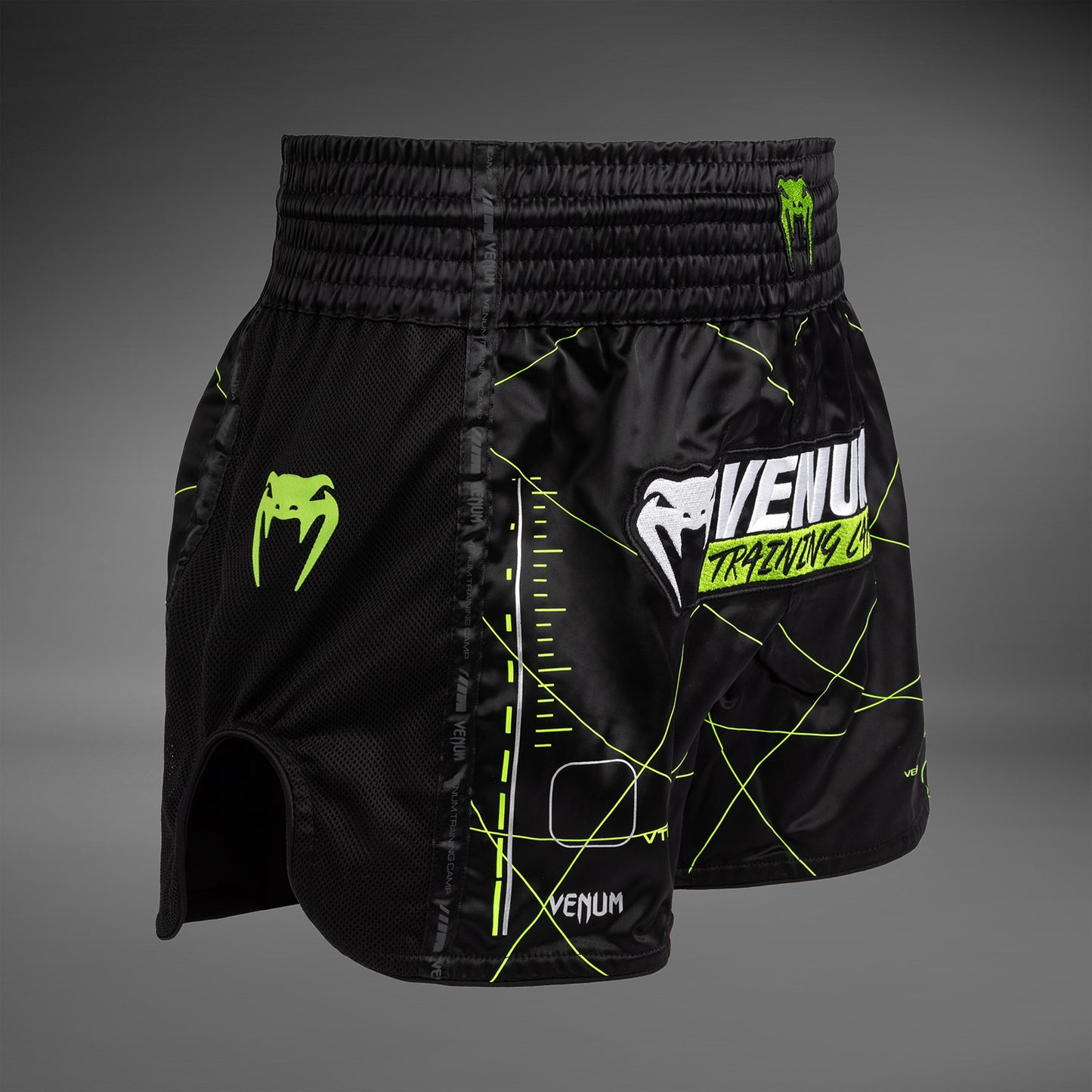 Venum Training Camp 4.0 Muay Thai Short - Black/Neon Green