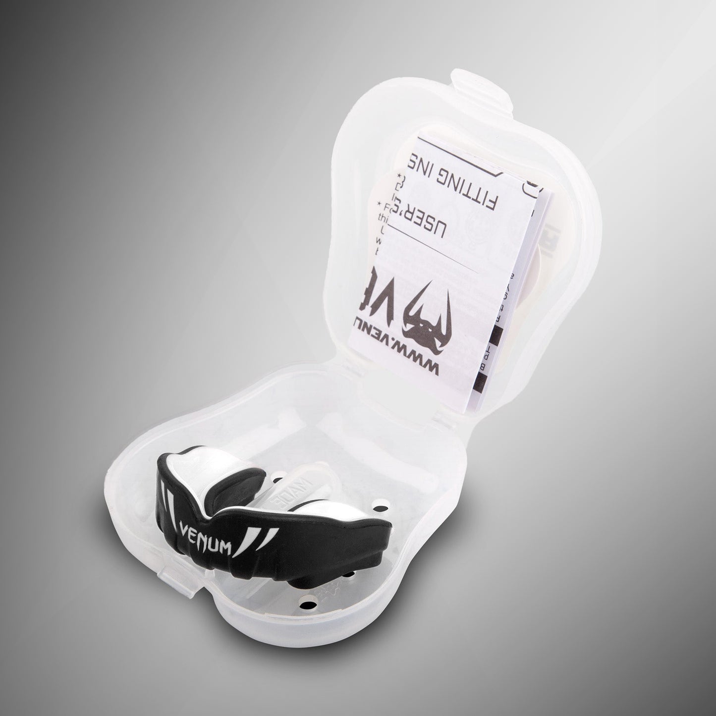 Venum Challenger Kids Mouthguard - Black/White