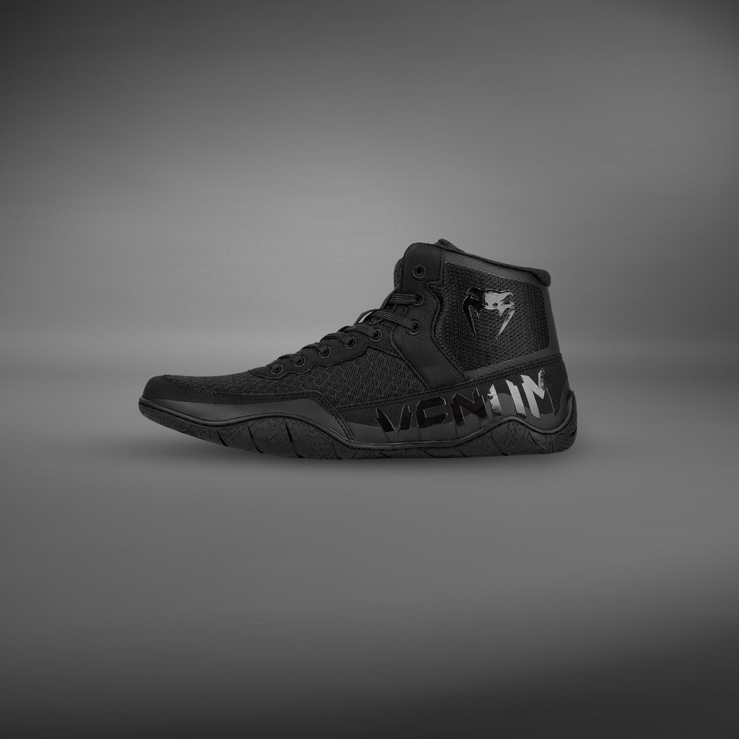 Venum Elite Wrestling Shoes - Black/Black