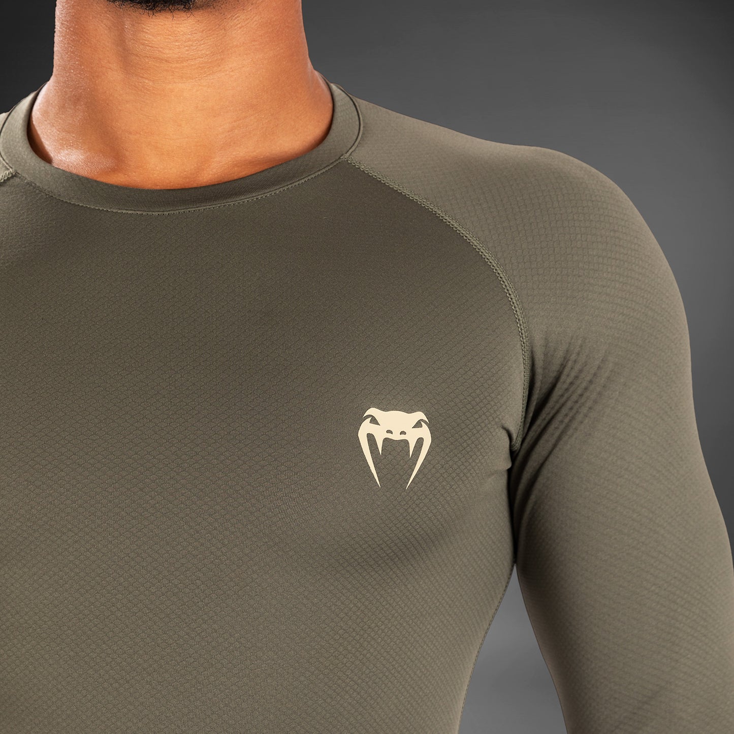 Venum Contender Men’s Long Sleeve Rashguard - Khaki