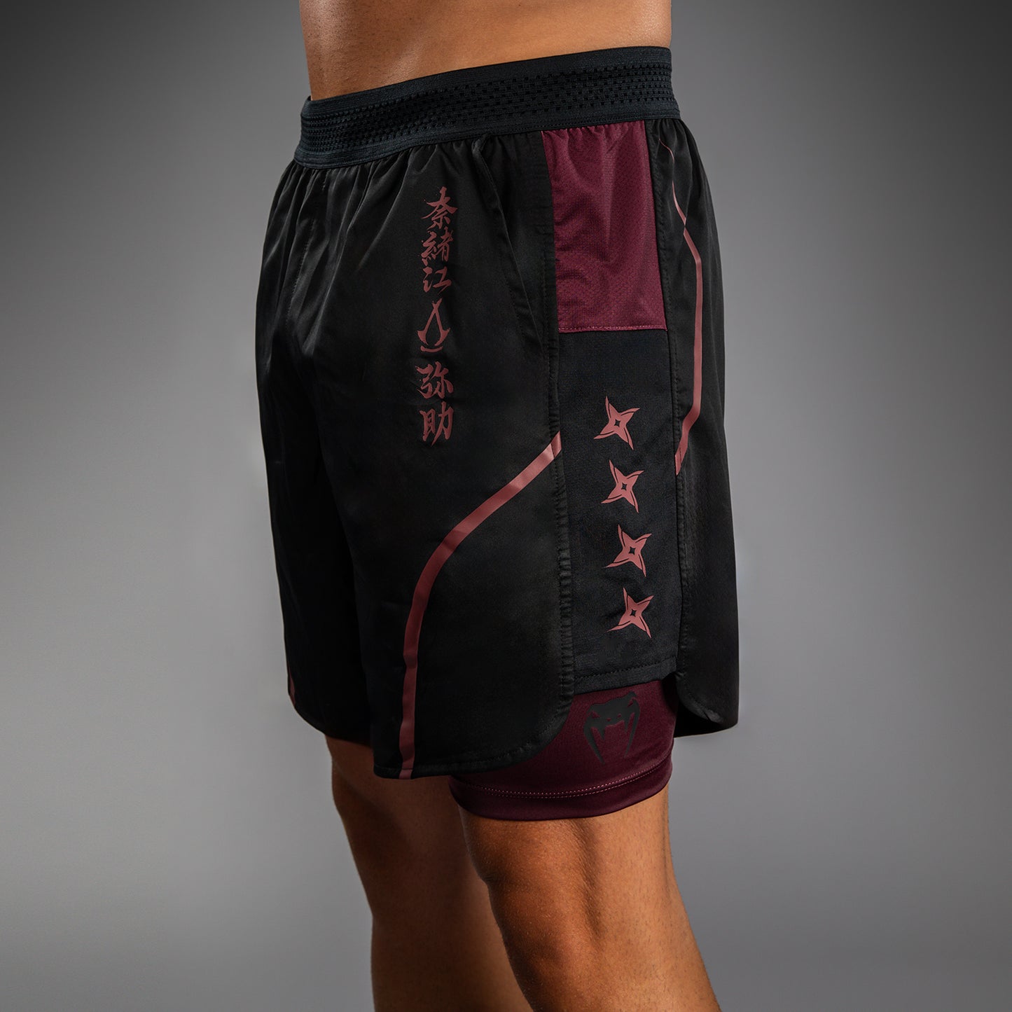 Venum x Assassin’s Creed Shadows Men’s Training Shorts - Burgundy/Black