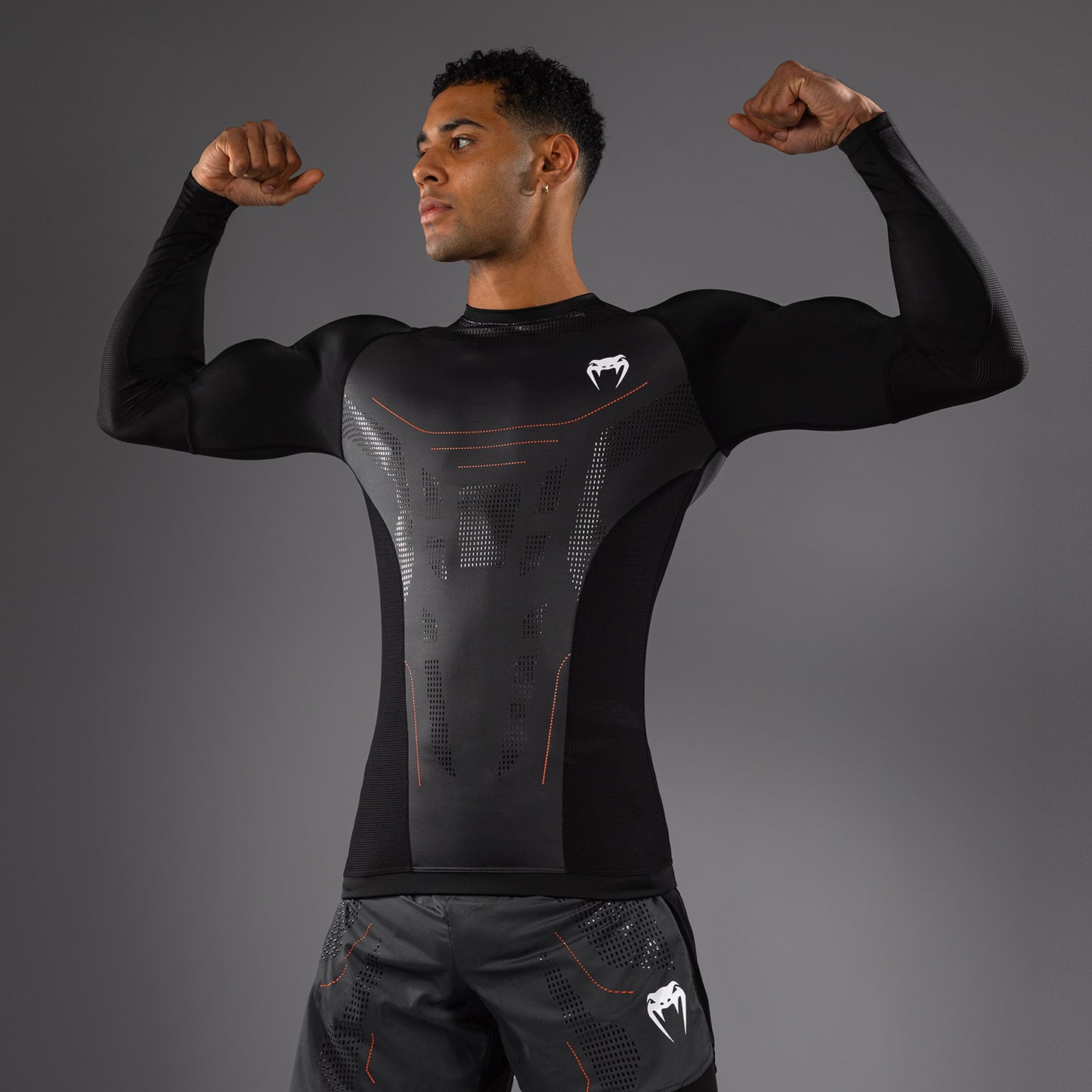 Venum Technical 3.0 Long Sleeve Rashguard - Graphite