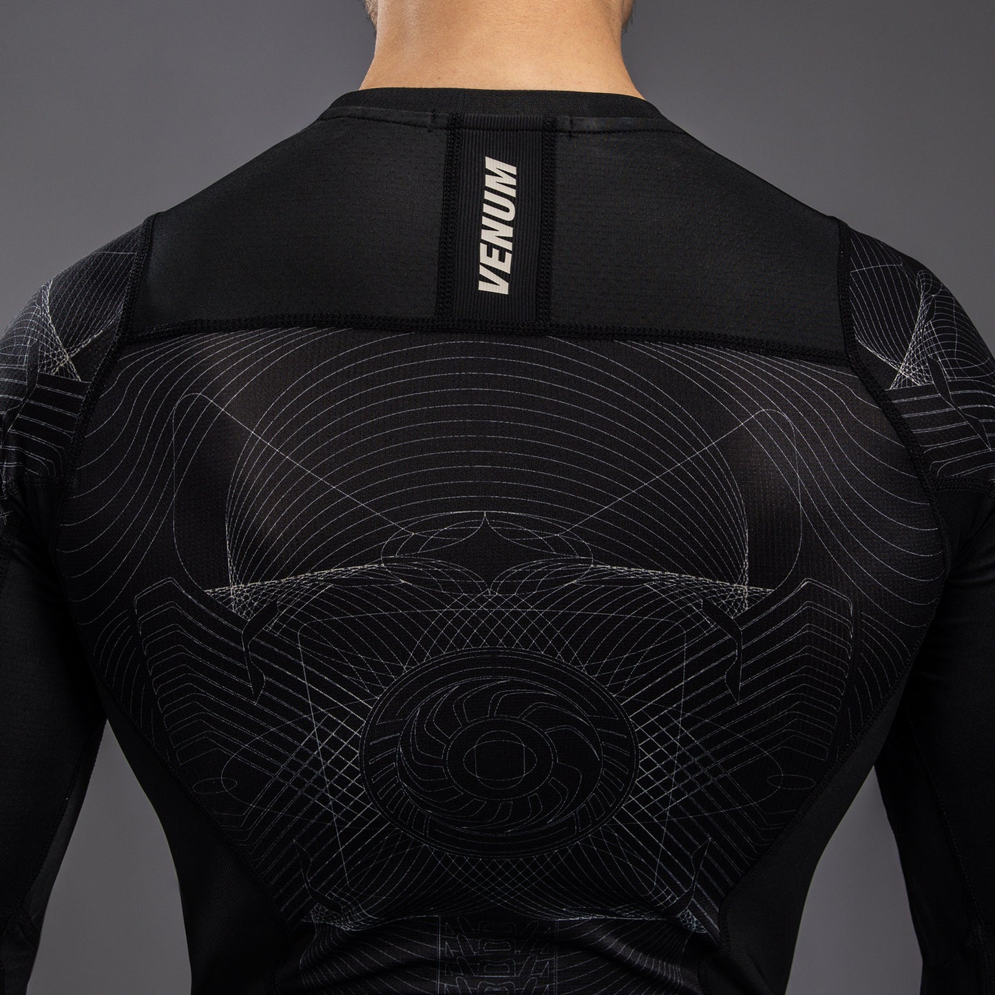 Venum G-Fit Air Men's Long Sleeve Rashguard - Deep Black/Desert Sand