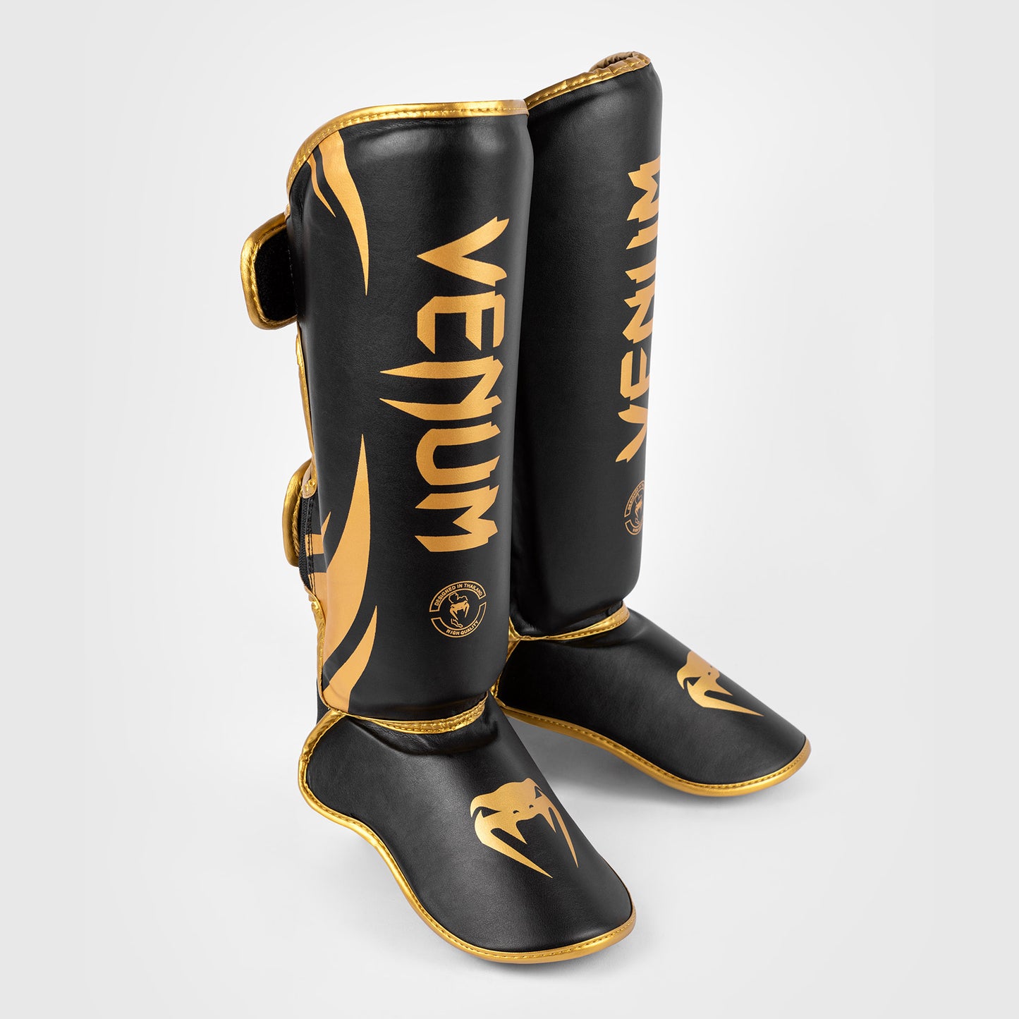 Venum Challenger Standup Shin Guards - Black/Gold