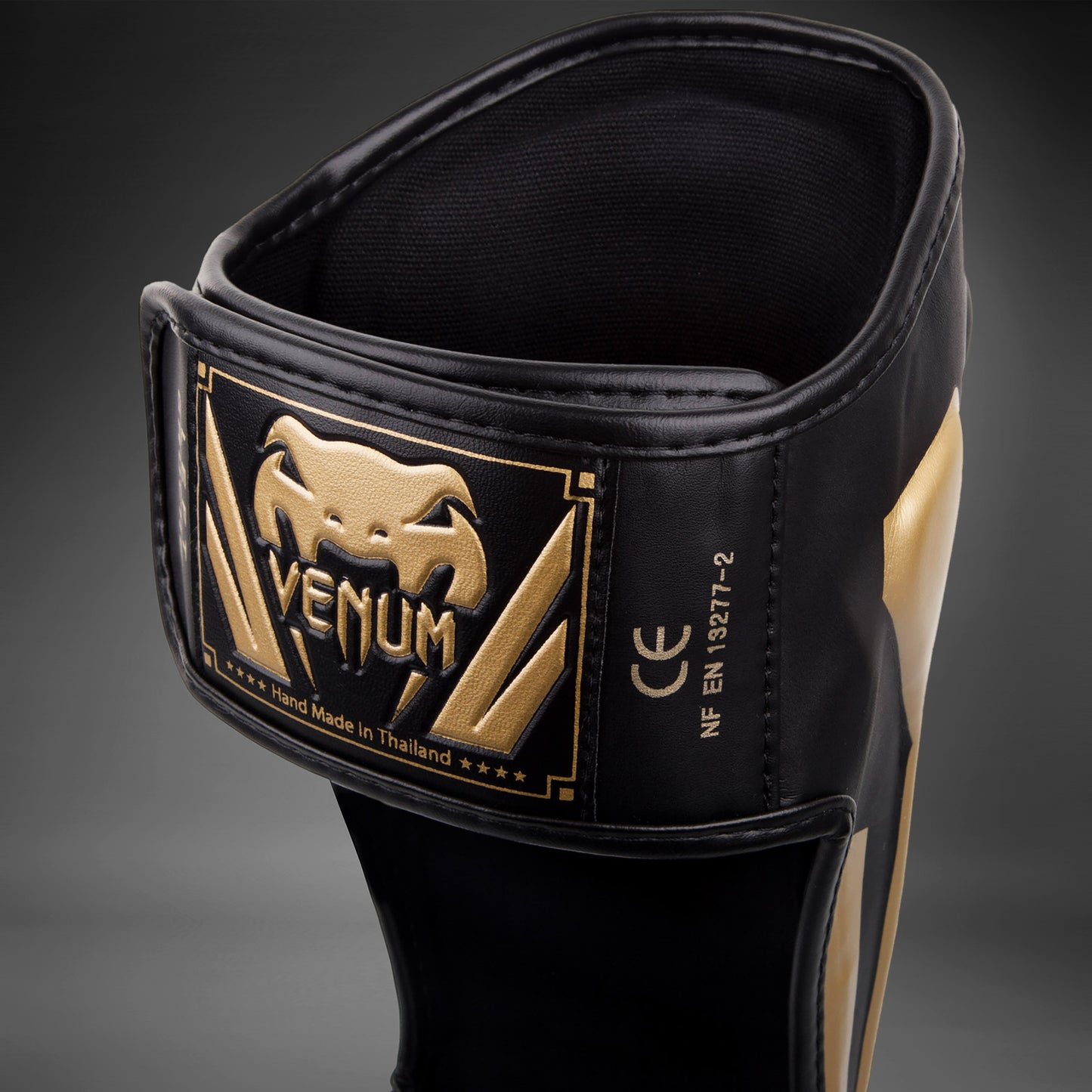 Venum Elite Standup Shin guards - Black/Gold