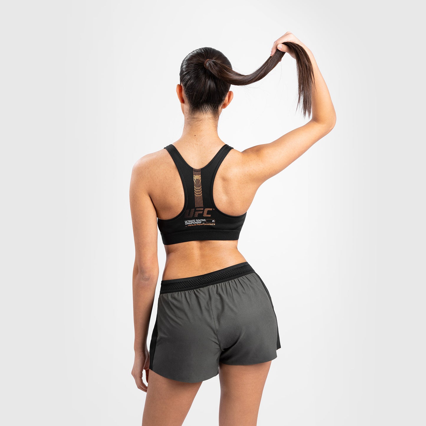 UFC Adrenaline by Venum Fight Week Women’s Sports Bra - Khaki/Bronze