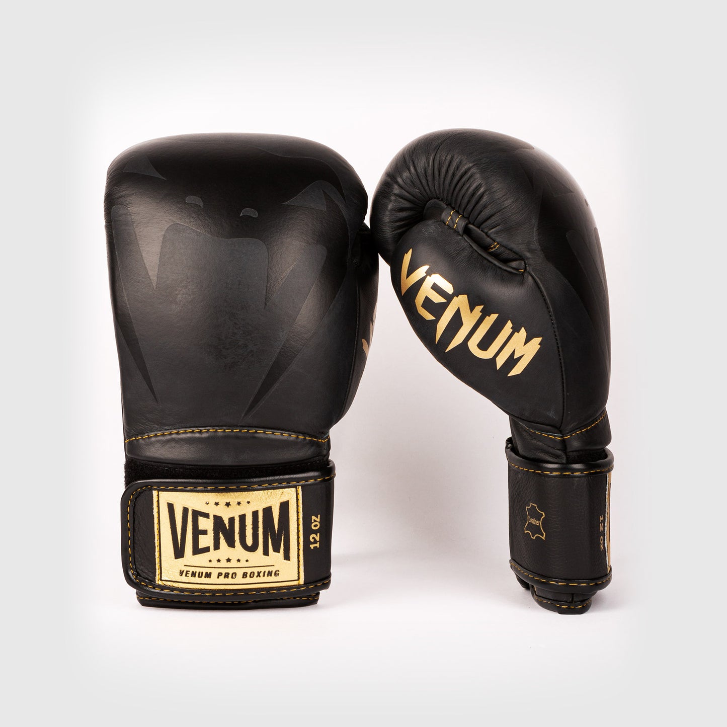 Venum Giant 2.0 Pro Boxing Gloves Velcro - Black/Black-Gold