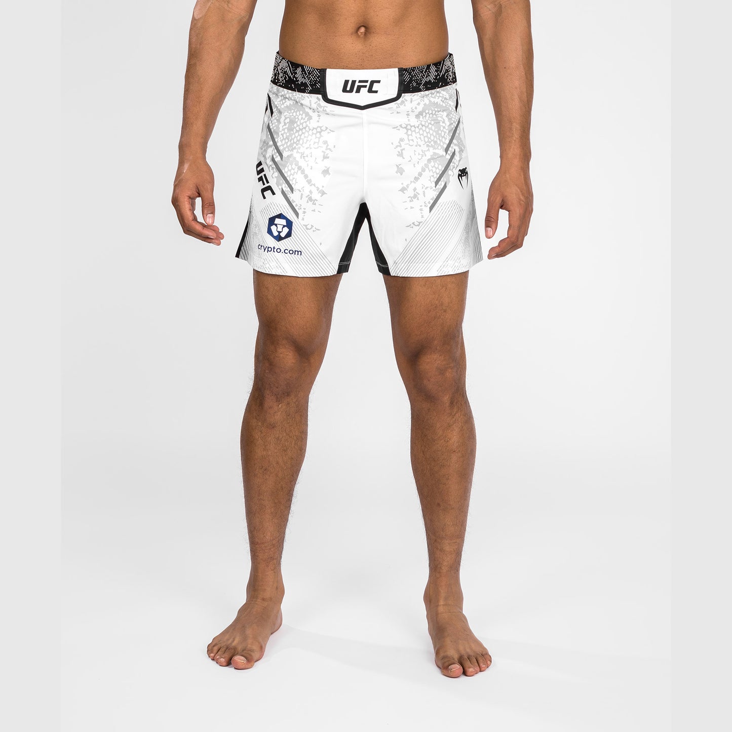 UFC Adrenaline by Venum Personalized Authentic Fight Night Men's Fight Short - Short Fit - White
