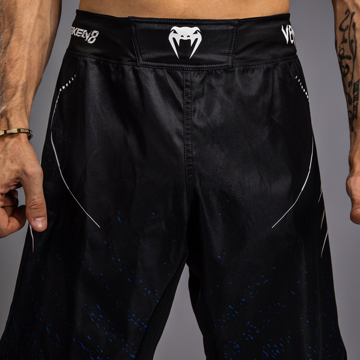 Venum x TEKKEN 8 - Jin Kazama Fight Shorts - Blue/Black/White