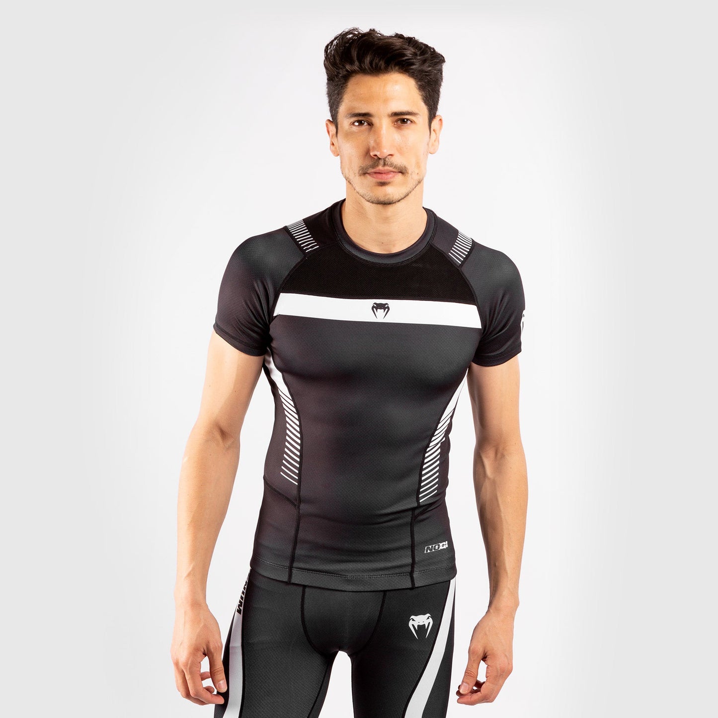 Venum NoGi 3.0 Rashguard - Short Sleeves - Black/White