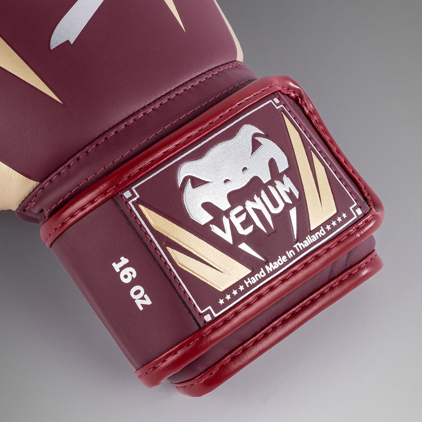 Venum Elite Boxing Gloves - Burgundy/Gold