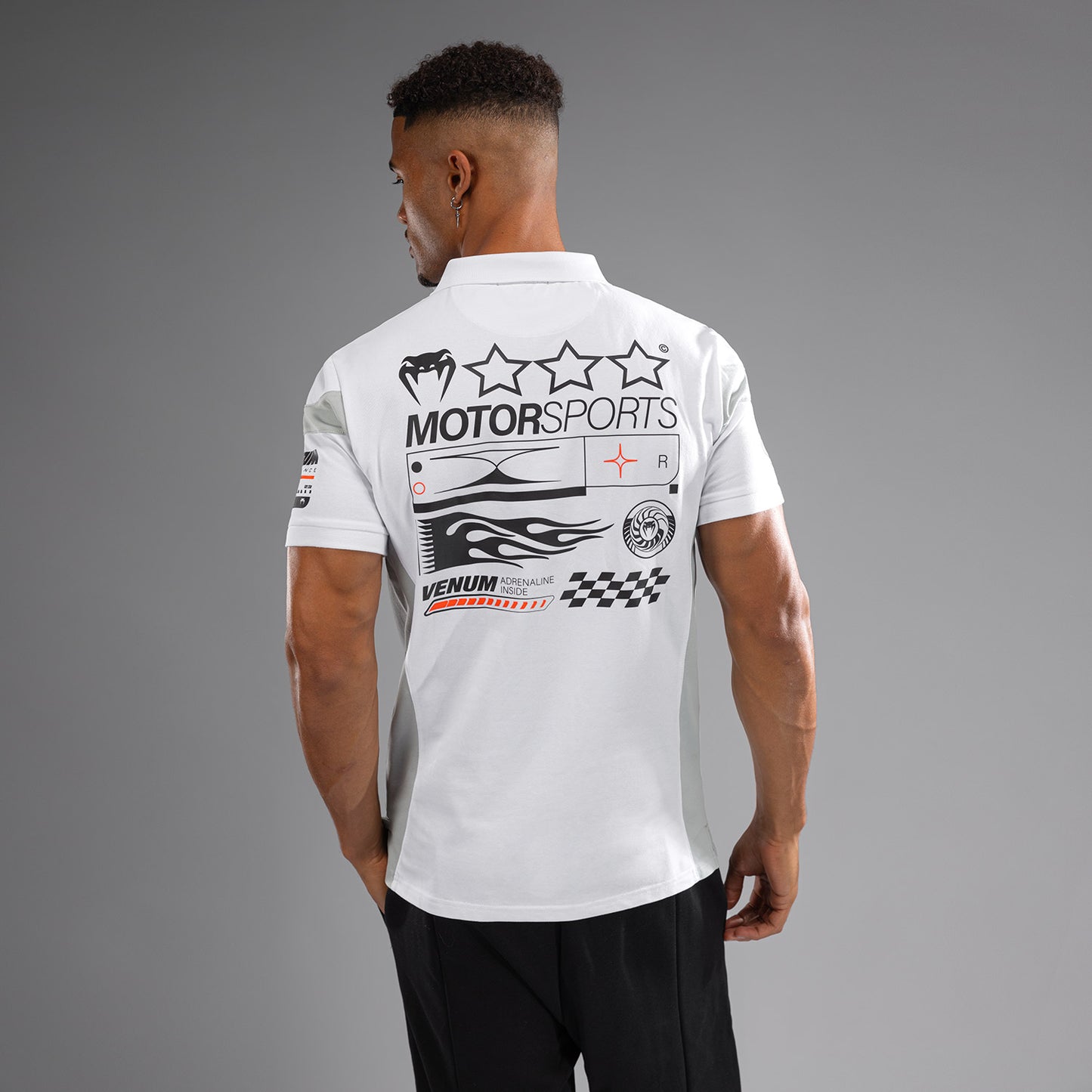 Venum Motorsport Cotton Polo - Snow White