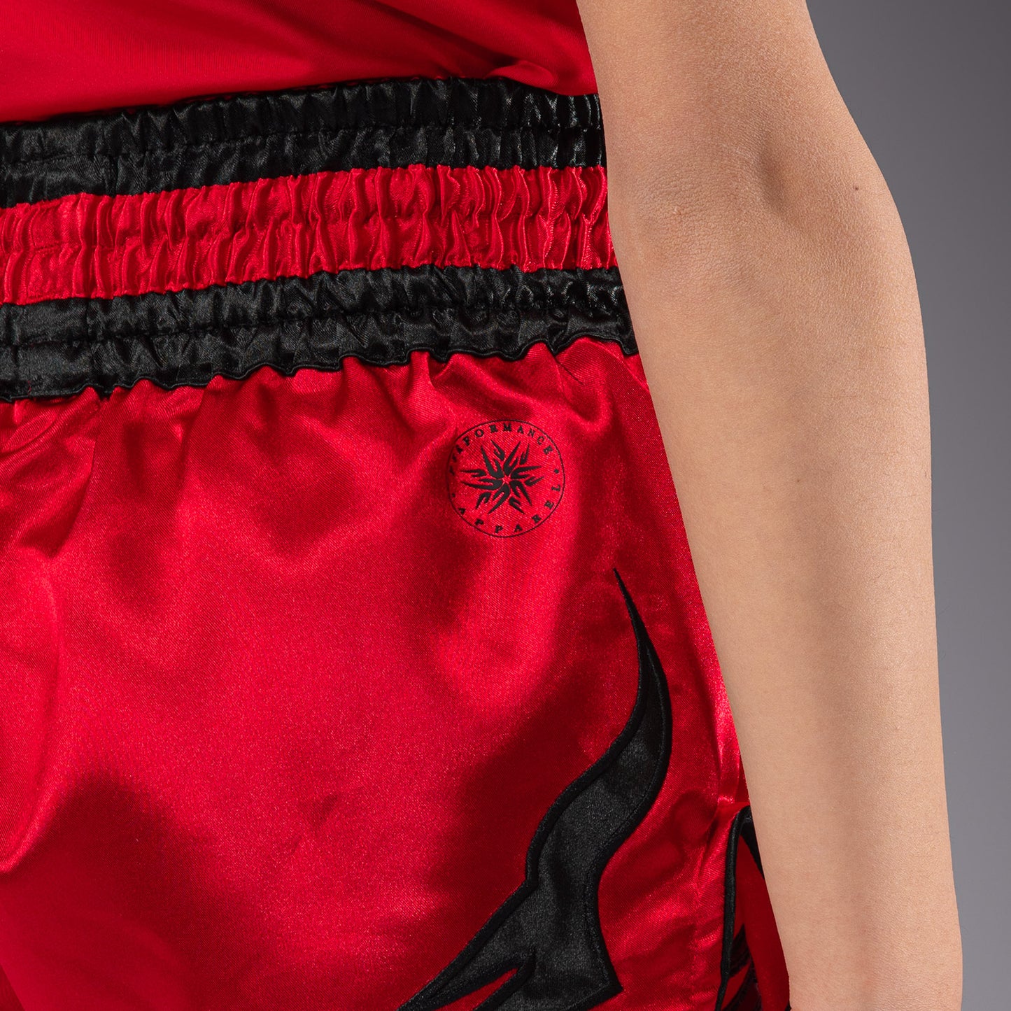 Venum Inferno Kids Thai Shorts - Cherry Red