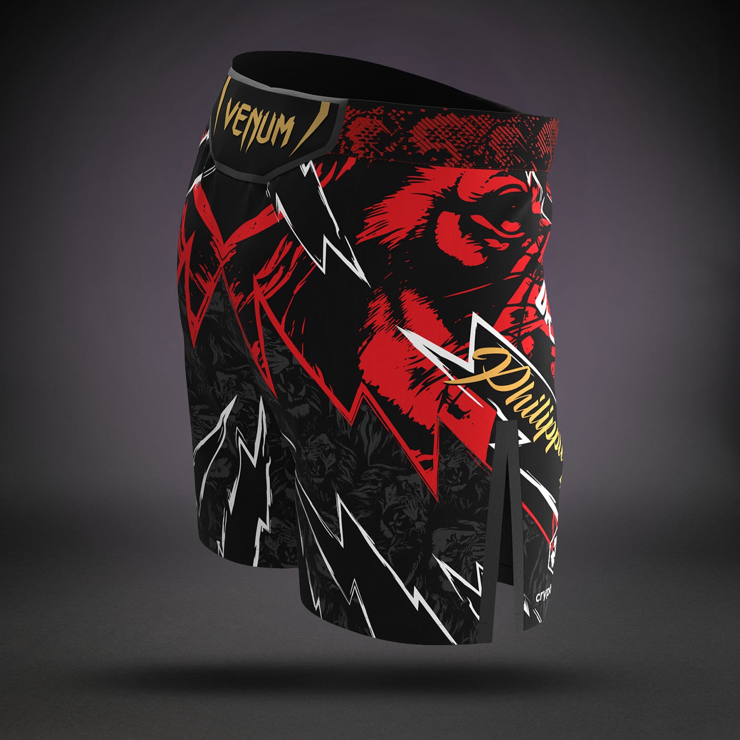 Men's UFC Unrivaled by Venum Red Jon Jones Short Fit Fight Short