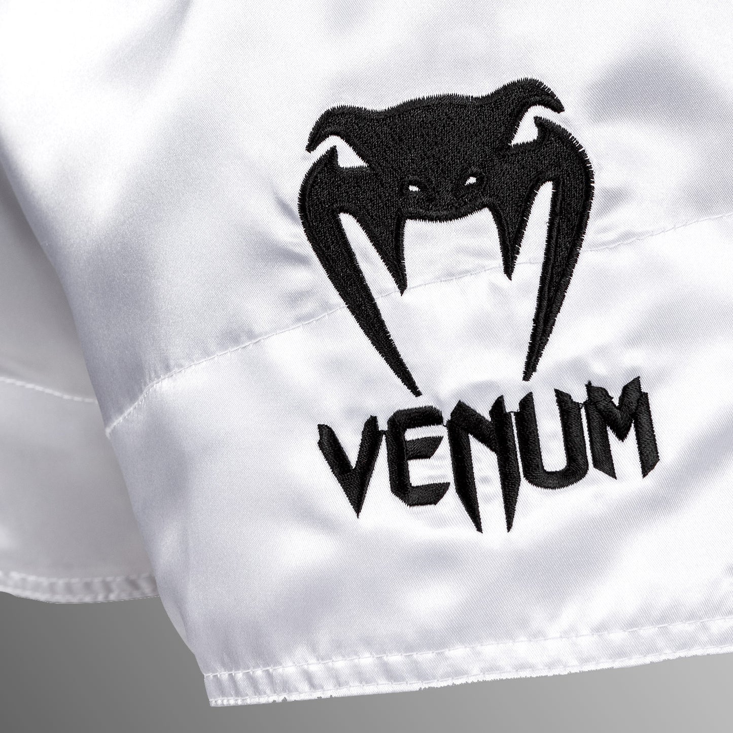 Venum Classic Muay Thai Shorts - White/Black