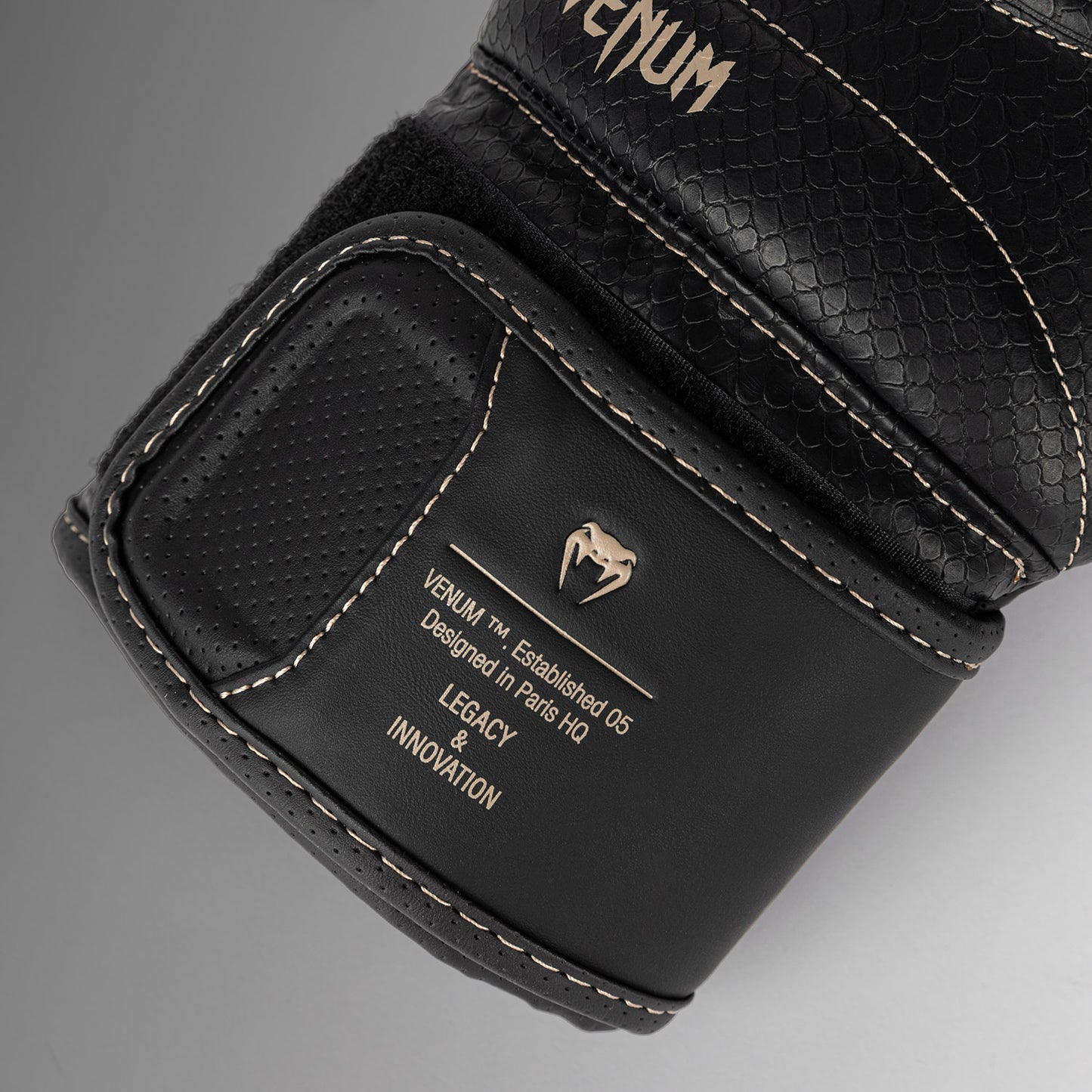 Venum Impact Evo Scales Boxing Gloves - Black