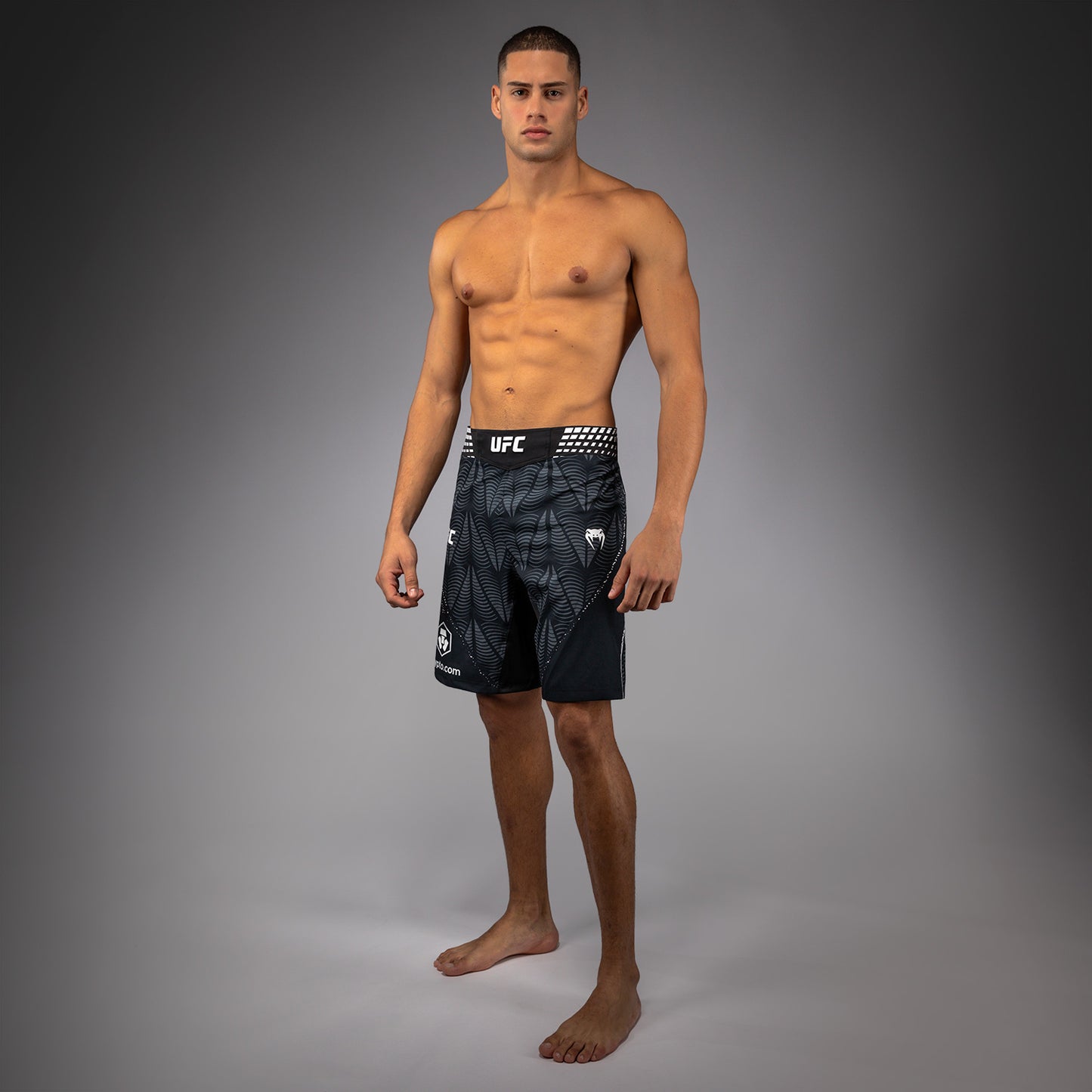 Men's UFC Zenith by Venum Black Authentic Fight Night Long Fit Fight Short
