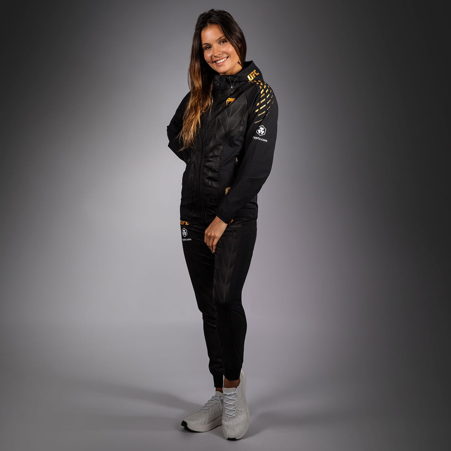 Women's UFC Zenith by Venum Champion Authentic Fight Night Walkout Hoodie Personalized