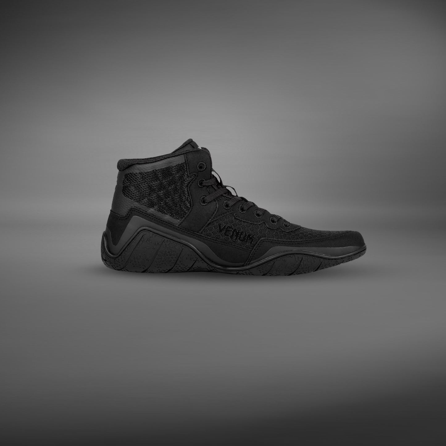 Venum Elite Wrestling Shoes - Black/Black