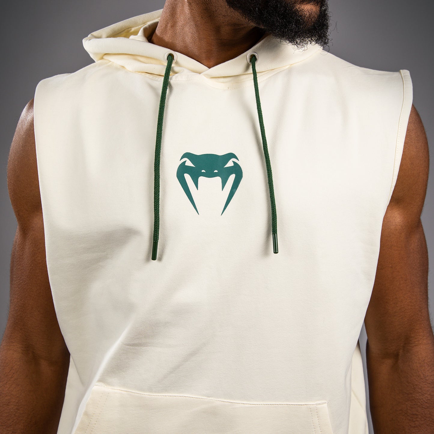 Venum Sparring Sleeveless Hoodies - Vanilla