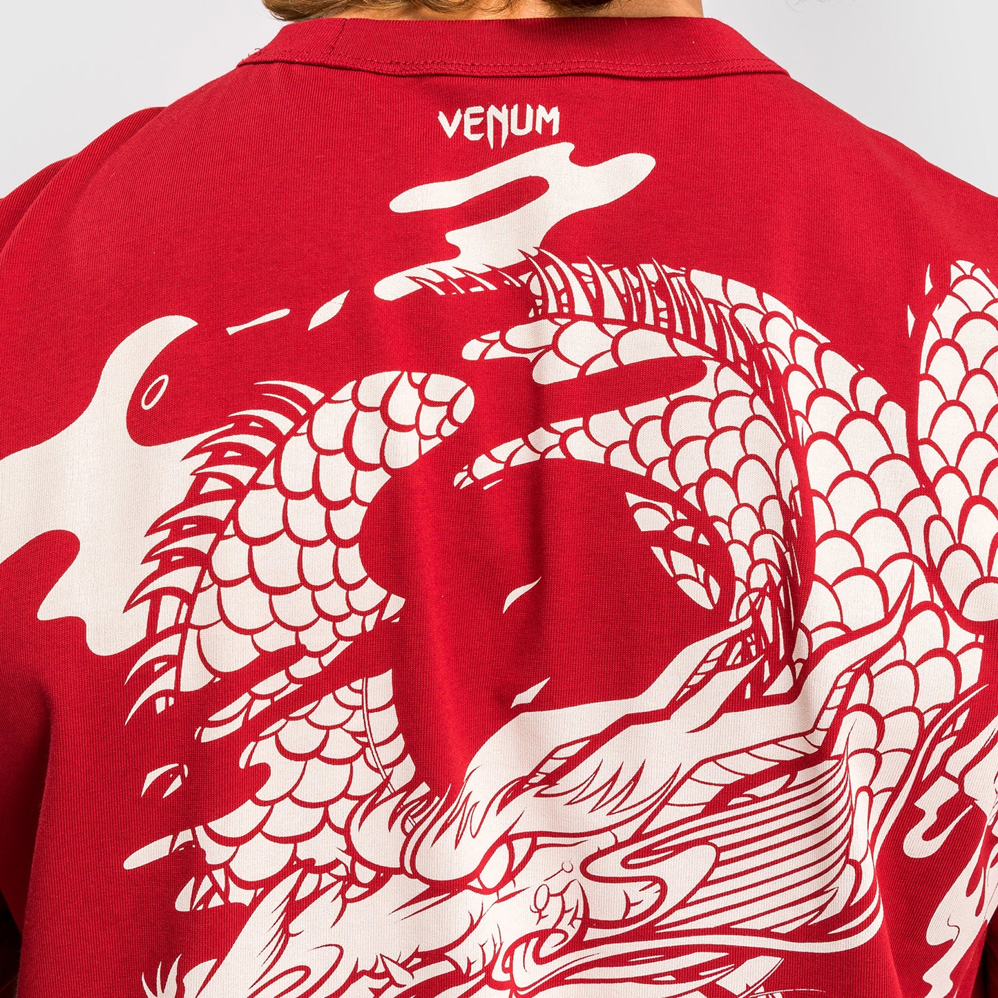 Venum Dragon’s Flight Men’s T-Shirt - Cherry Red/Cream White