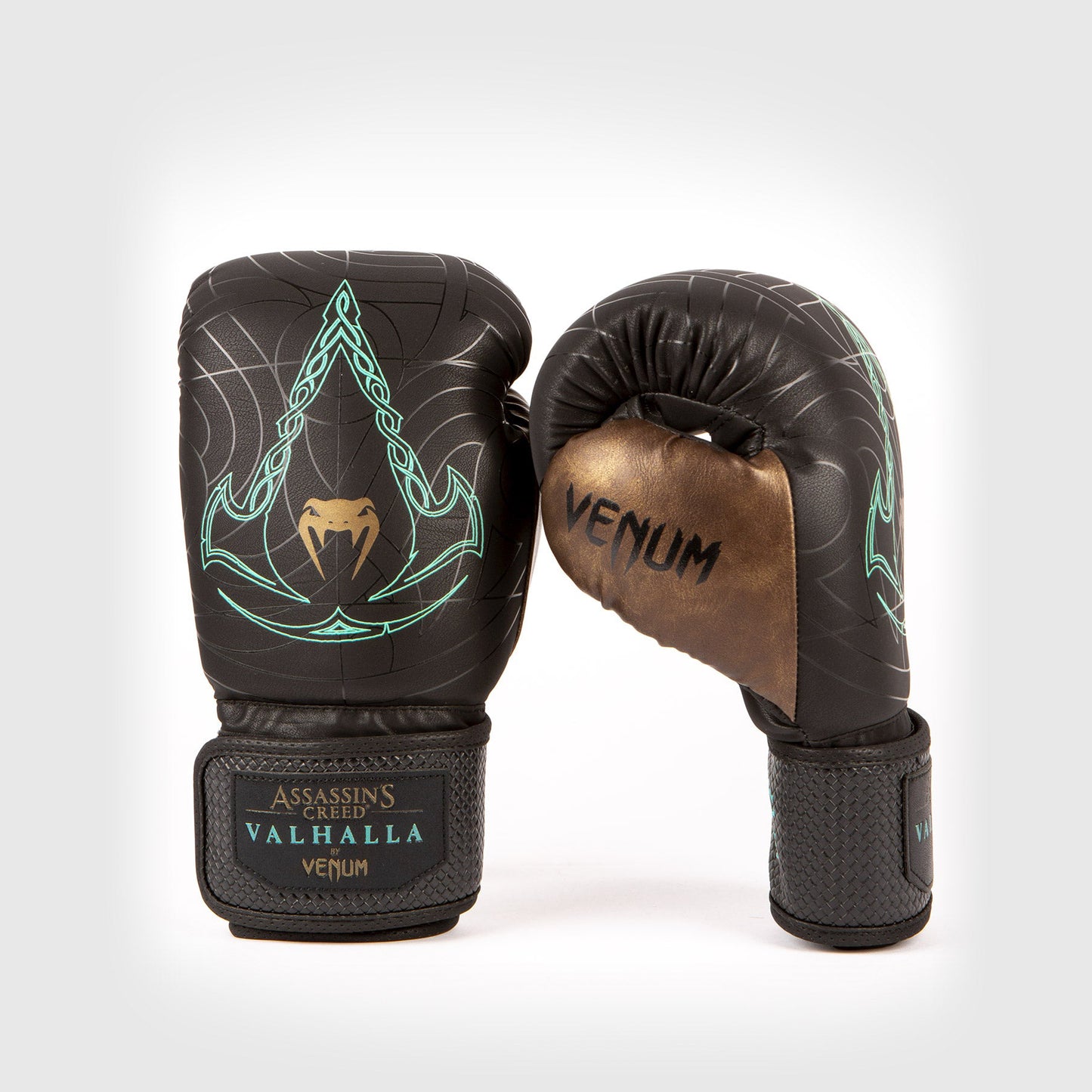 Venum Assassin's Creed Boxing Gloves - Black/Blue