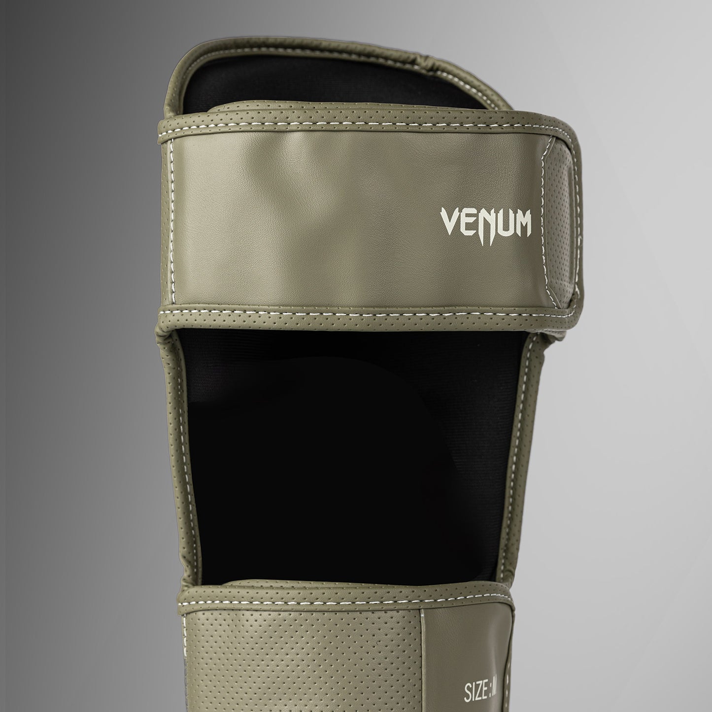 Venum Impact Evo Scales Shin Guards - Army Green