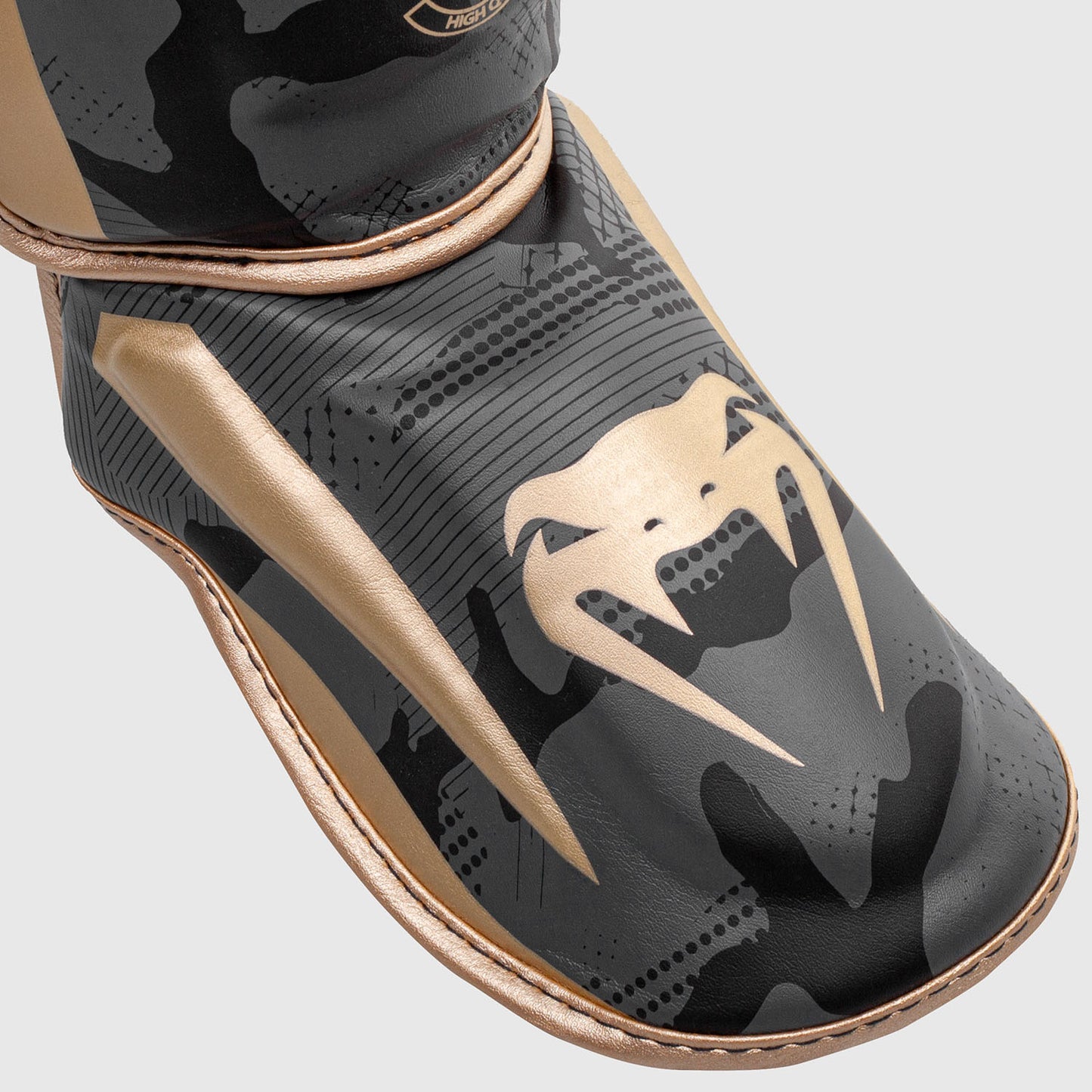 Venum Elite Shin Guard - Gold Camo