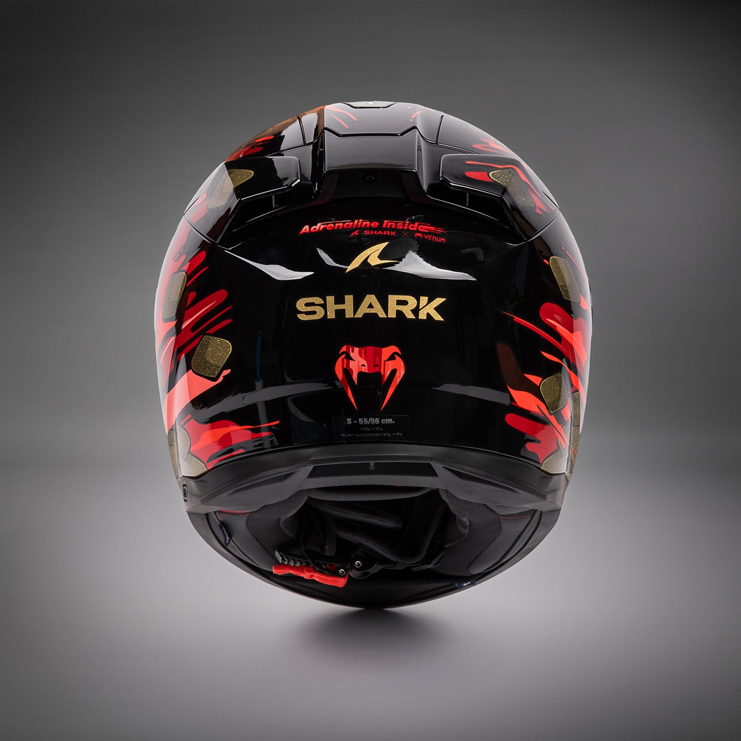 Venum x Shark SKWAL i3 Motorcycle Helmet - Red/Gold