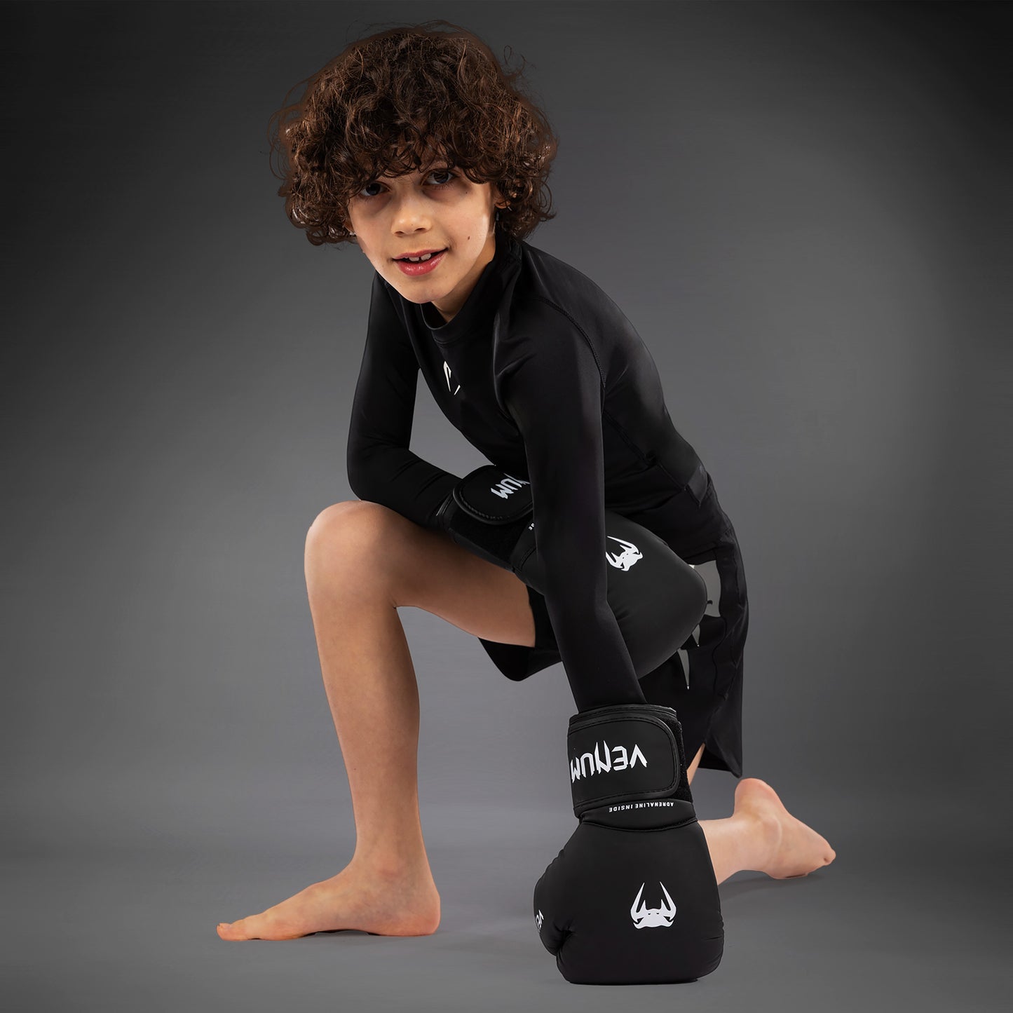 Venum Light Kids Fight Shorts - Black