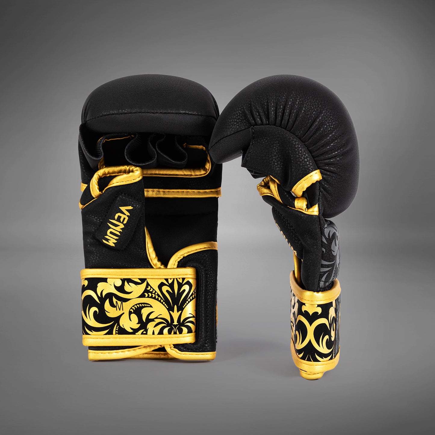 Venum x Topuria Unmatched Edition MMA Sparring Gloves - Black/Gold