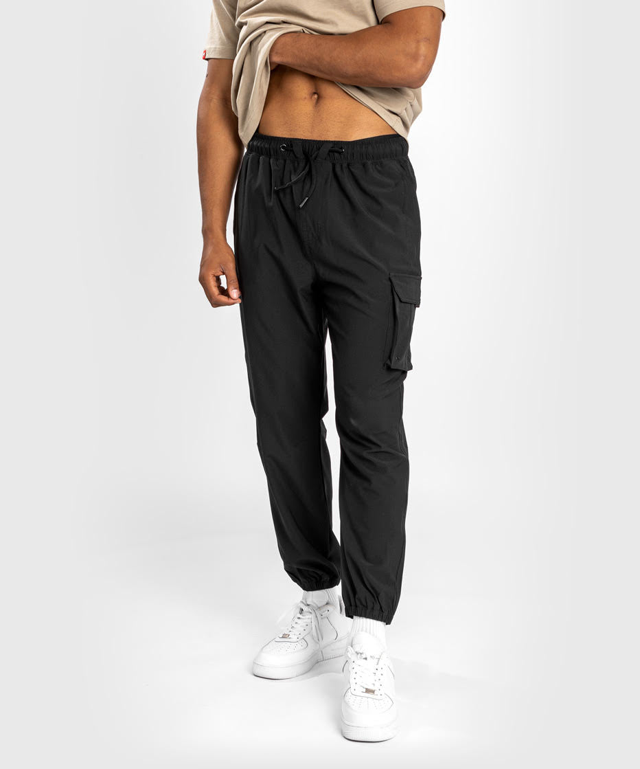 H&M Twill Cargo Pants Black, $29, H & M