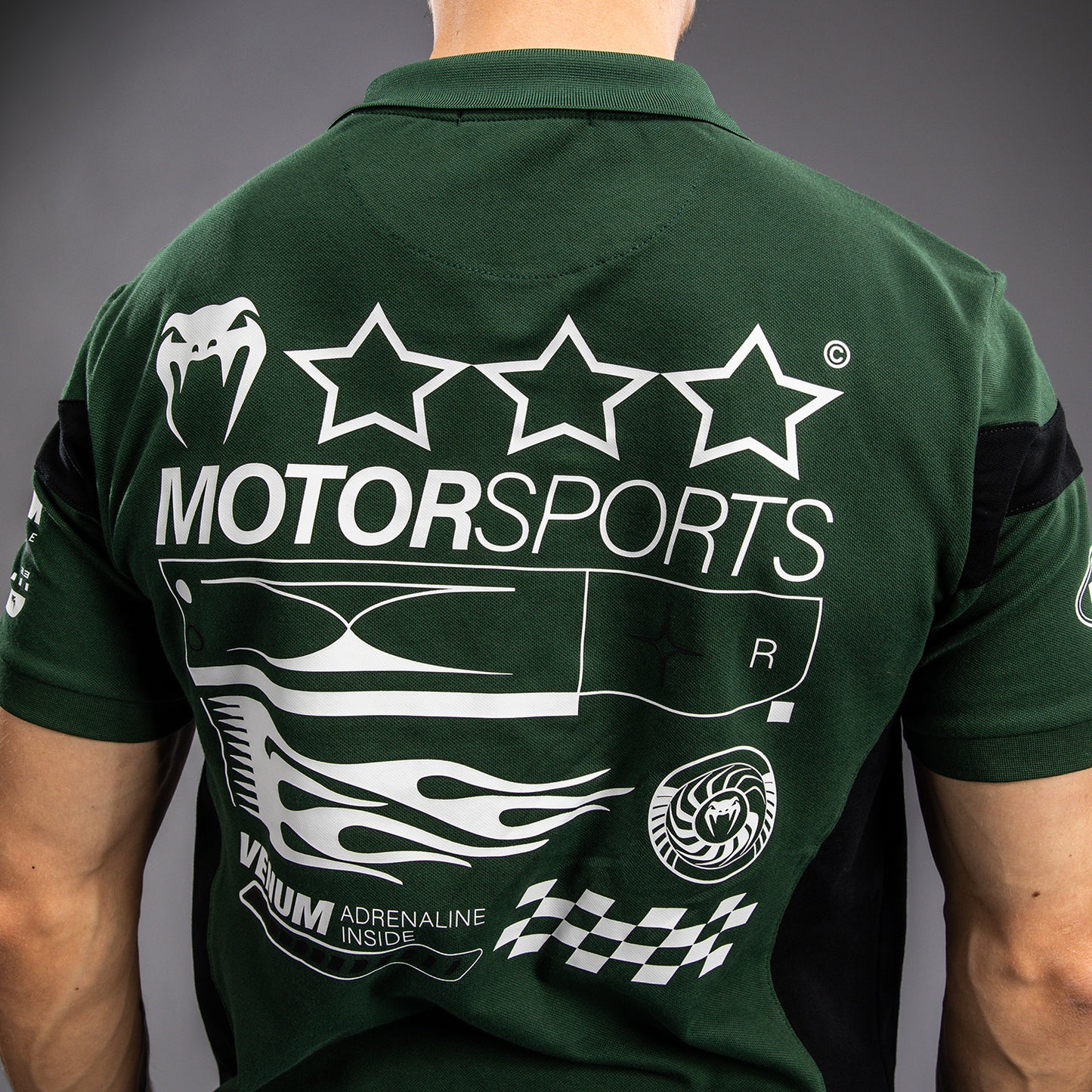 Venum Motorsport Cotton Polo - Deep Forest