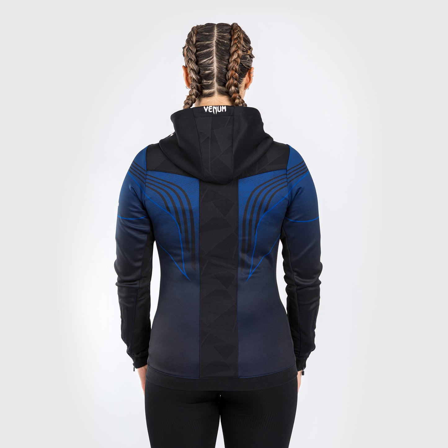 UFC Venum Personalized Authentic Fight Night 2.0 Kit by Venum Women's Walkout Hoodie - Midnight Edition