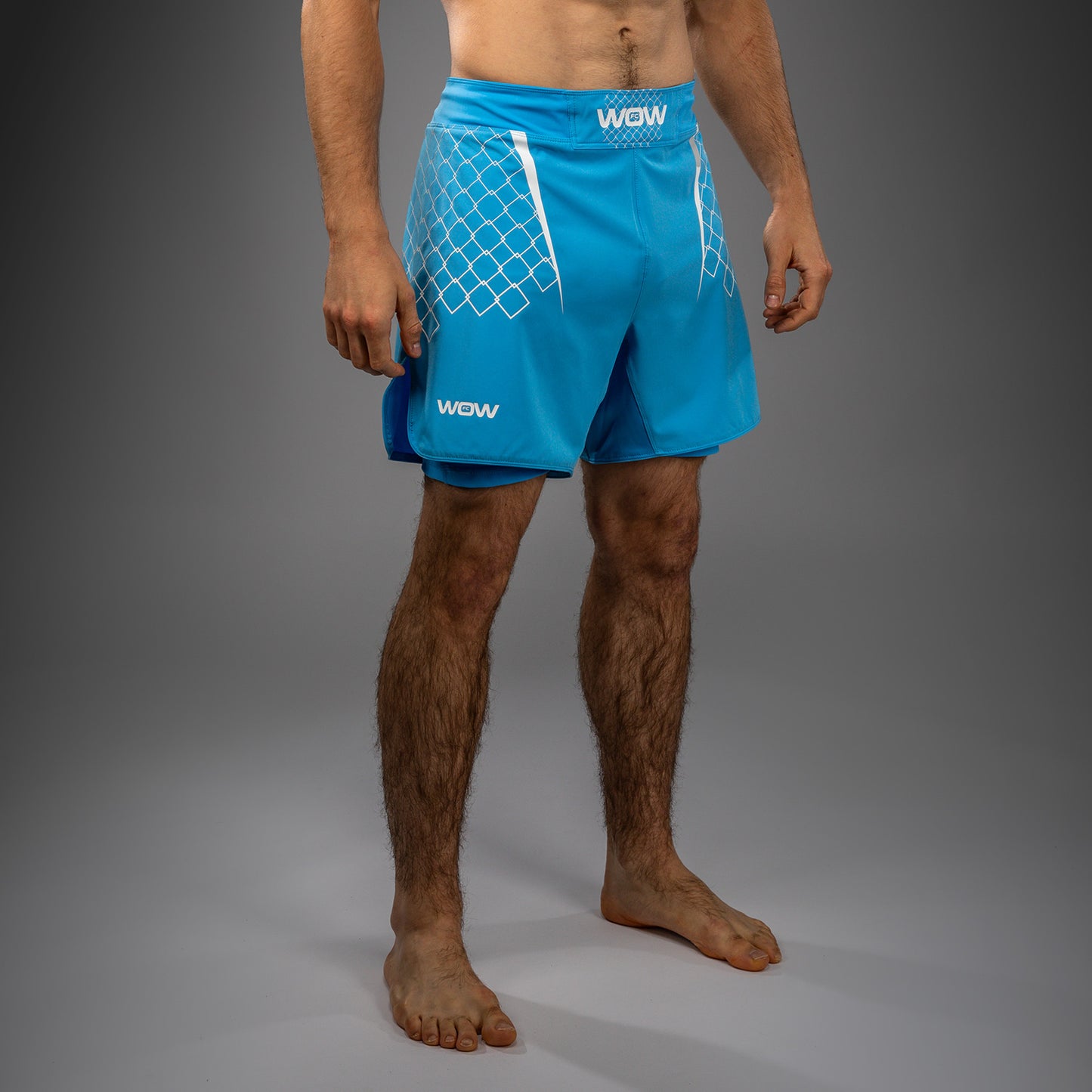 Venum x WOW FC Men’s Fight Shorts - Pacific Blue