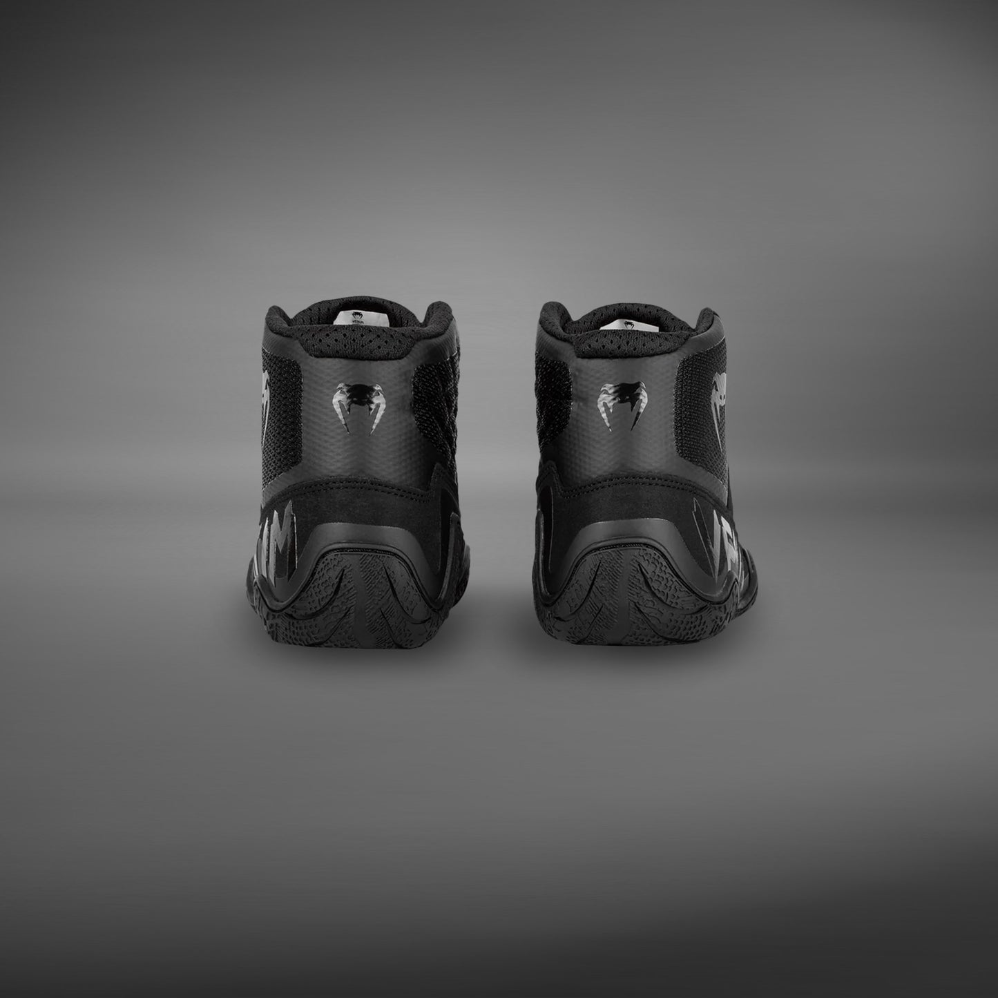 Venum Elite Wrestling Shoes - Black/Black