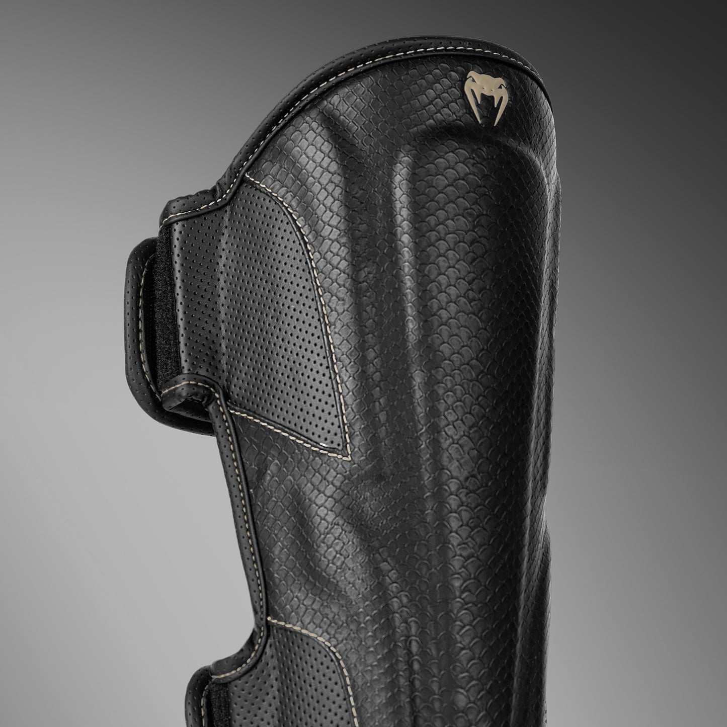 Venum Impact Evo Scales Shin Guards - Black