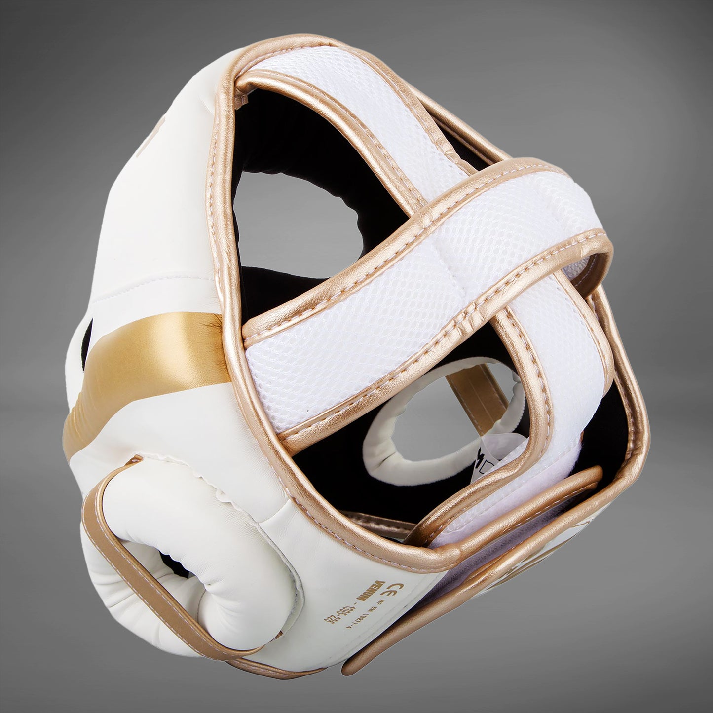 Venum Elite Headgear-White/Gold