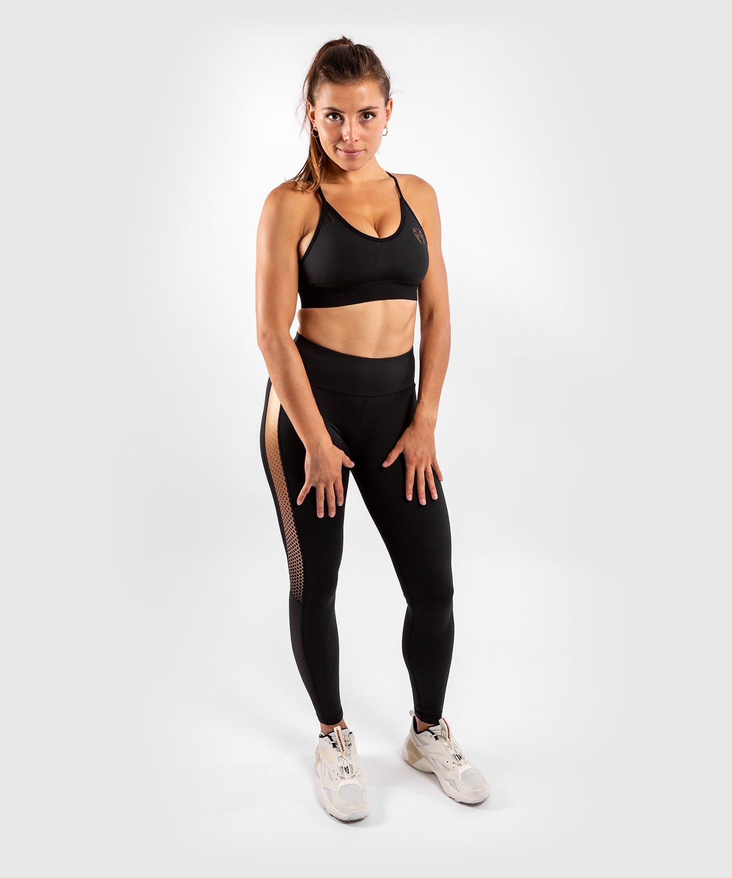 Venum Tecmo Sport Bra - For Women - Black/Bronze