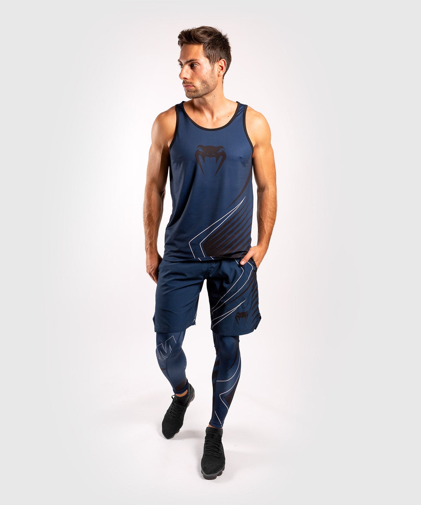 Venum Contender 5.0 Tights - Navy/Sand