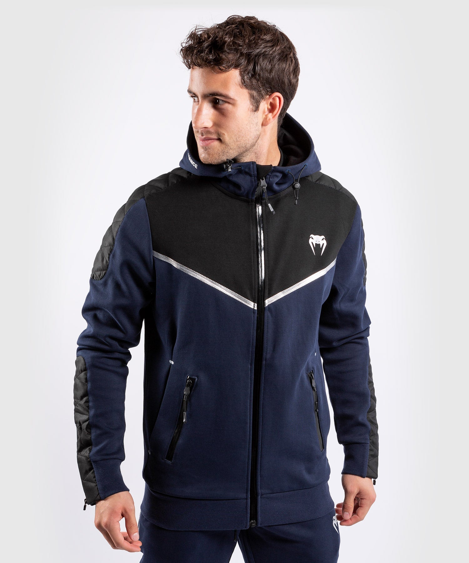 Venum Laser Evo Hoodie Navy/Silver