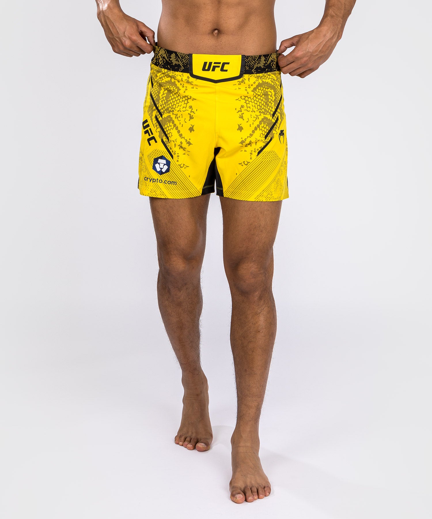UFC Adrenaline by Venum Authentic Fight Night Men's Fight Short - Short Fit  - Yellow