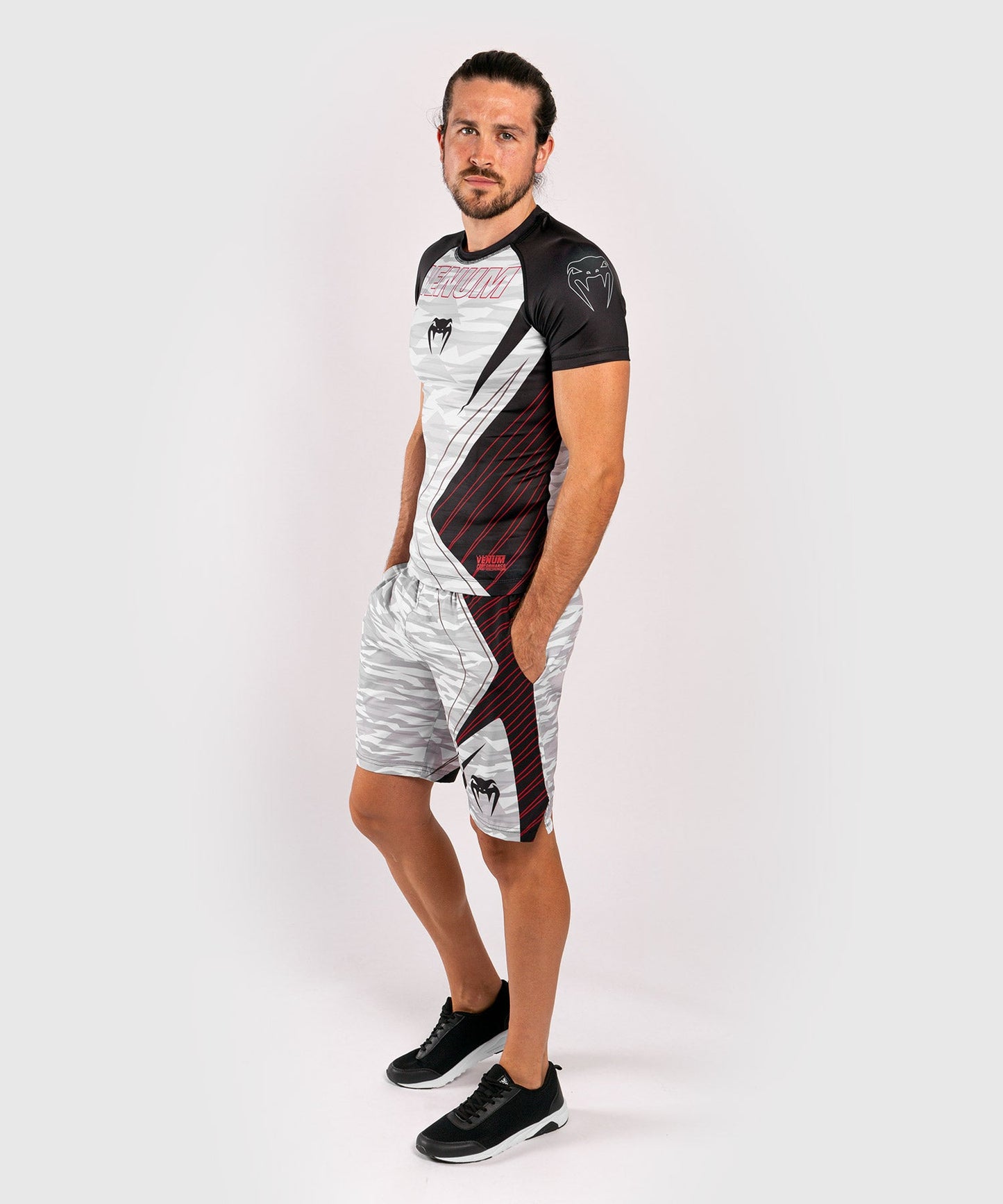 Venum Contender 5.0 Rashguard - Short sleeves - White/Camo