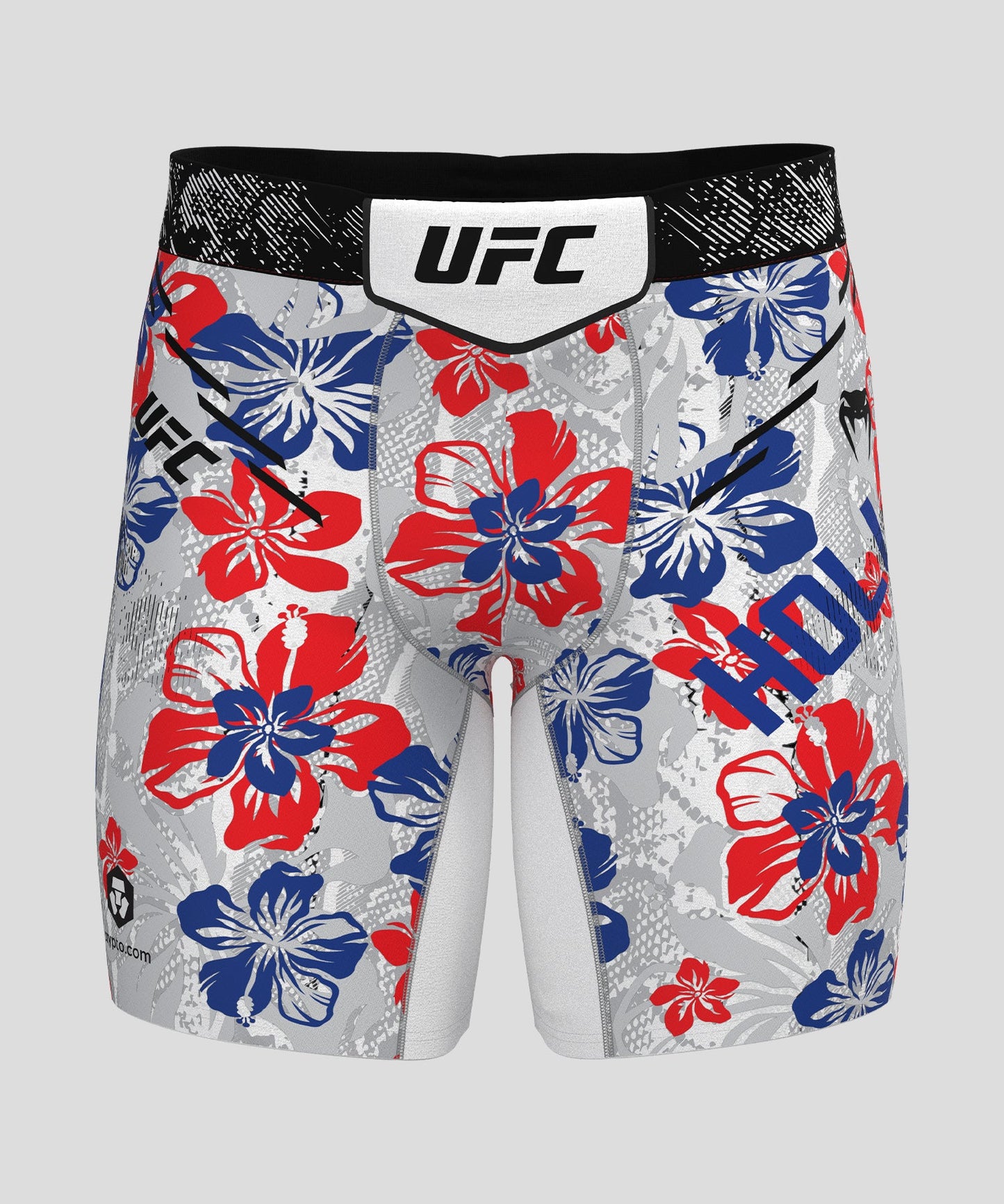 UFC Adrenaline Unrivaled by Venum Max Holloway Vale Tudo Short - Grey/Red/Navy