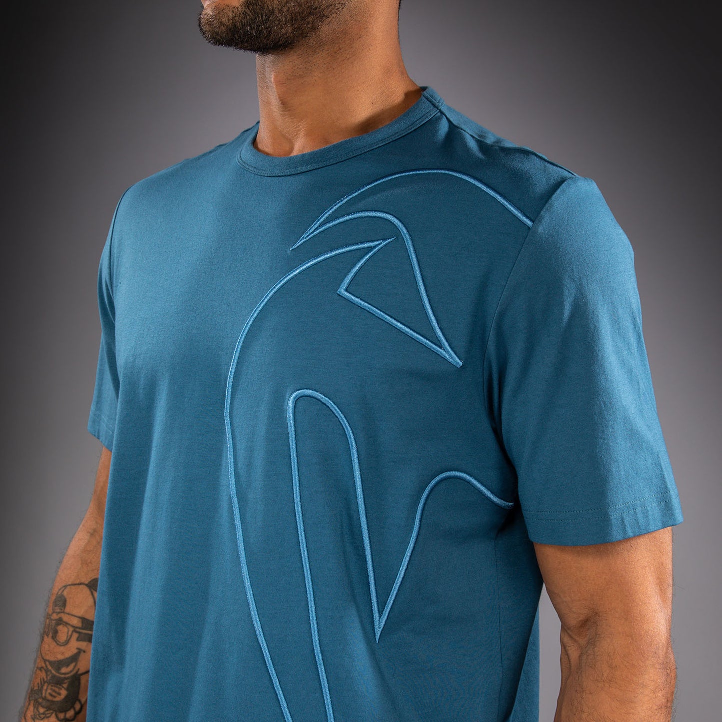 Venum Giant 3D Cotton T-Shirt - Ocean Blue