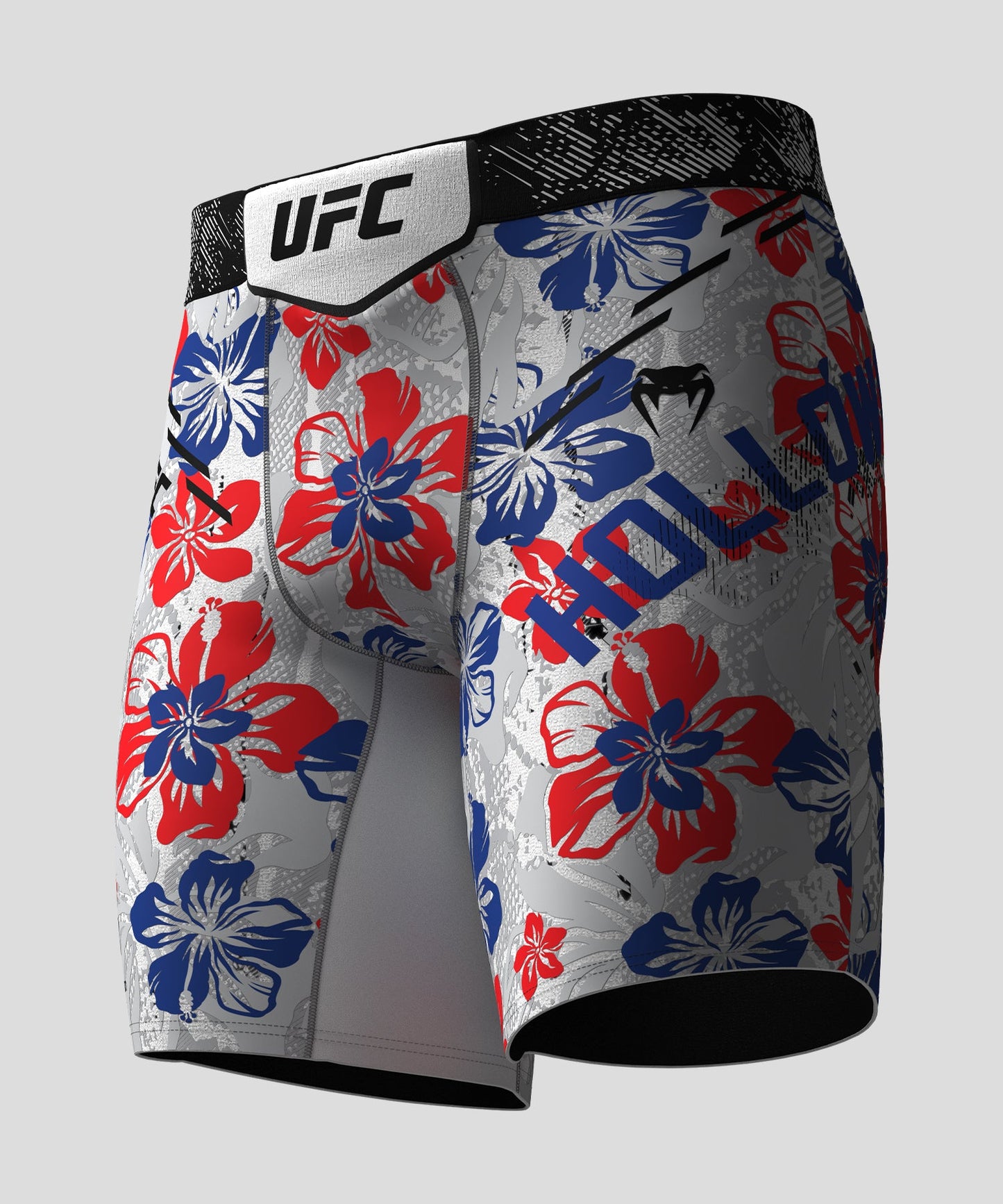 UFC Adrenaline Unrivaled by Venum Max Holloway Vale Tudo Short - Grey/Red/Navy