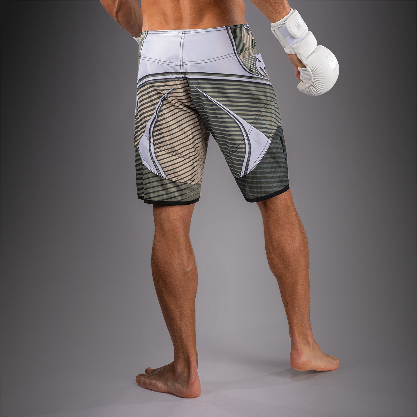 Venum Camo Hero Fight Shorts - Khaki/ Off-White
