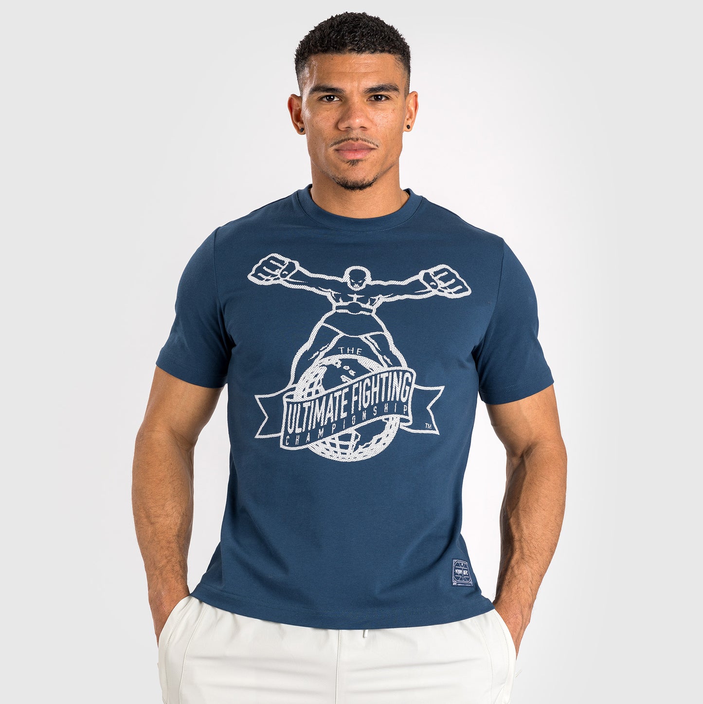 UFC by Venum Ulti-Man T-Shirt - Navy Blue/ White