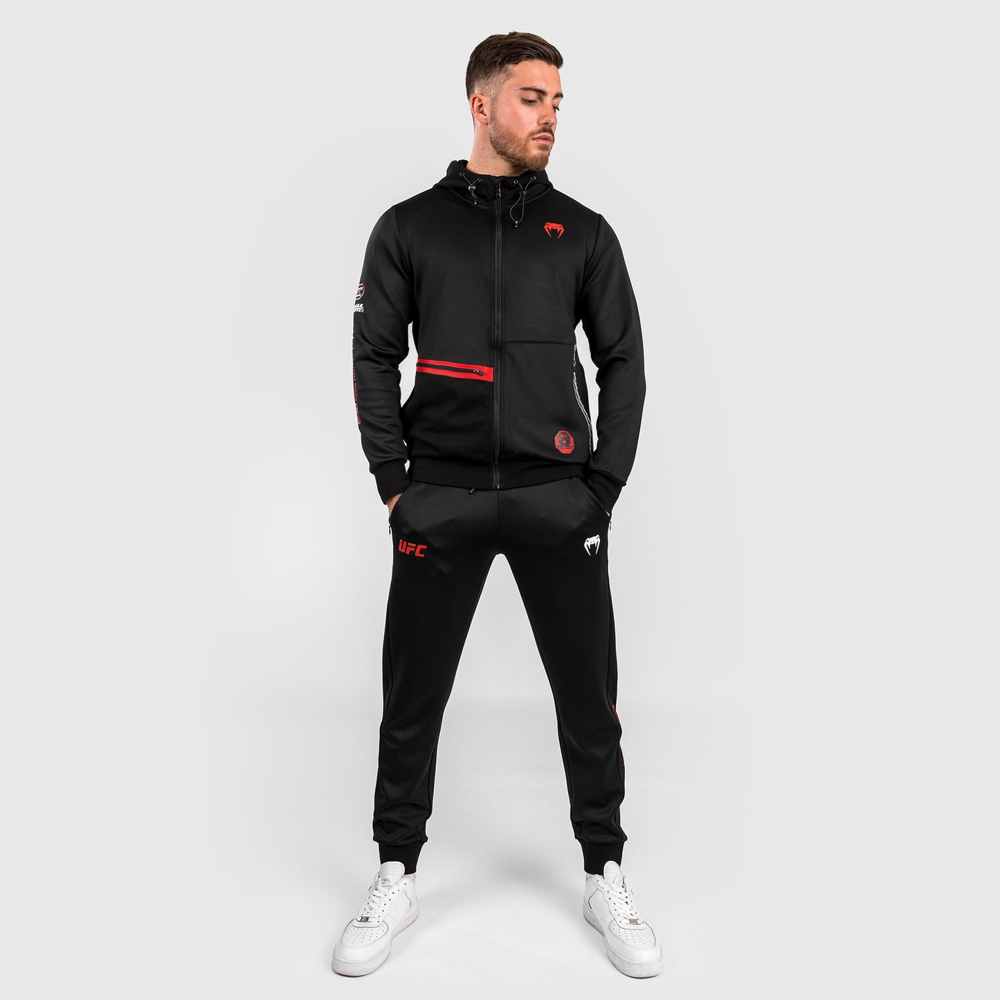 UFC Adrenaline by Venum Fight Week Men’s Zip Hoodie - Black