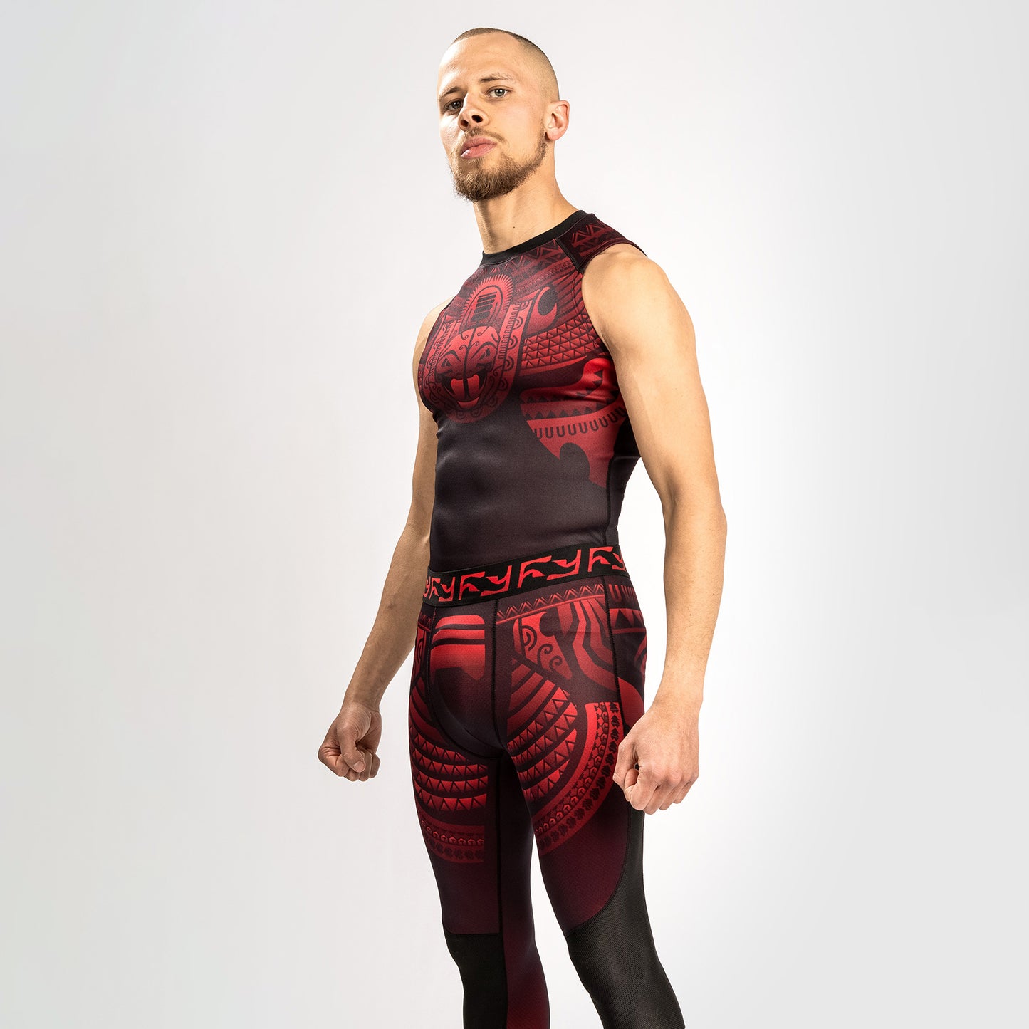 Venum Nakahi Sleeveless Rashguard - Black/Red